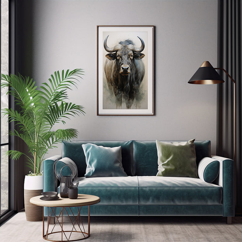 Safari Migration Wildebeest Safari Prints, Wildlife Art Decor, Wildebeest Poster