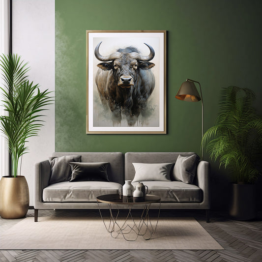 Safari Migration Wildebeest Safari Prints, Wildlife Art Decor, Wildebeest Poster