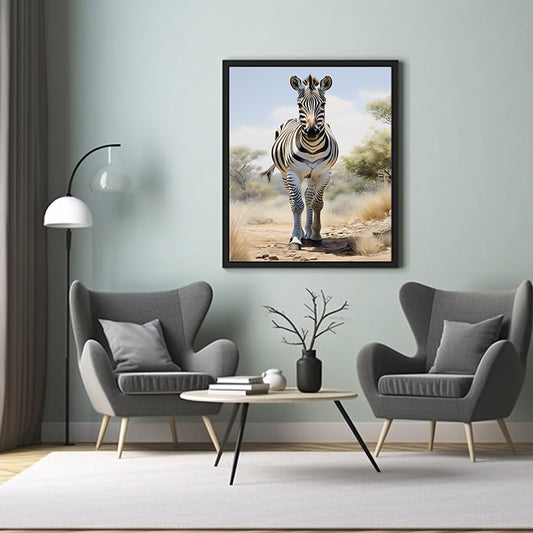 Zebra Wonder: Wildlife Art Prints, Jungle Print, Zebra Poster Print