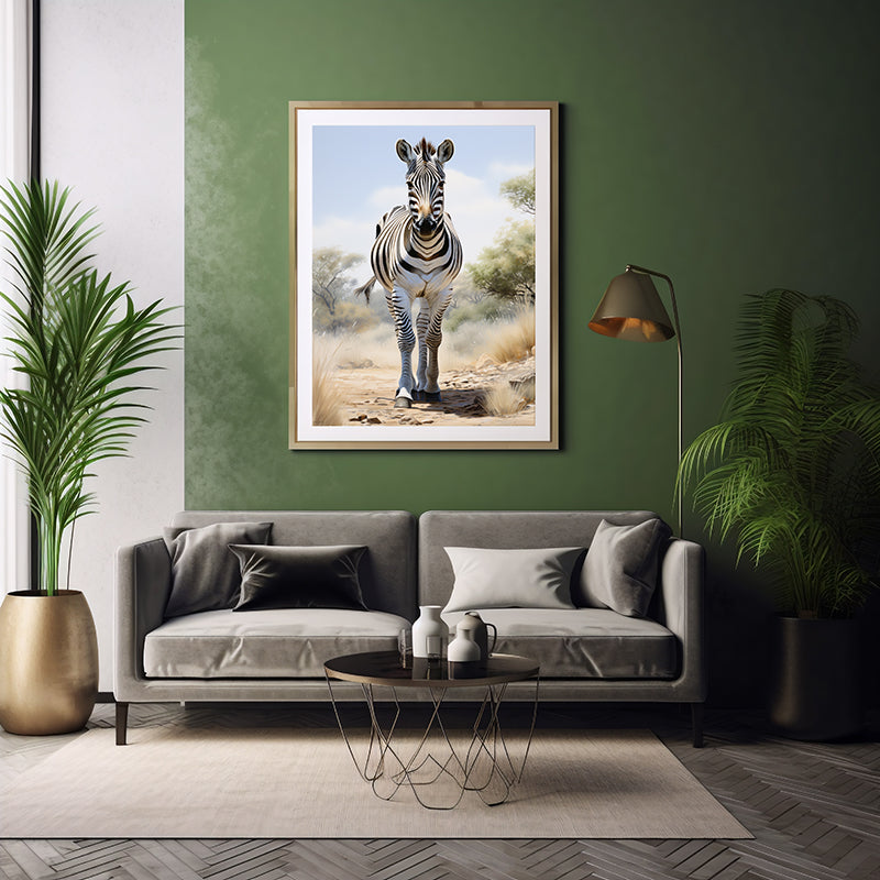 Zebra Wonder: Wildlife Art Prints, Jungle Print, Zebra Poster Print