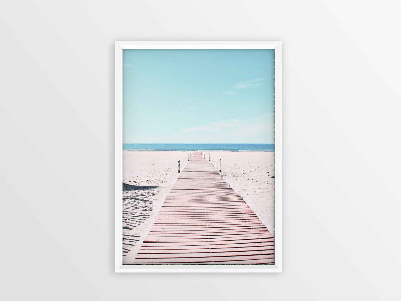 Beach Art, Beach Decor, Light Yellow Decor, Beach Photo, Home Decor Print
