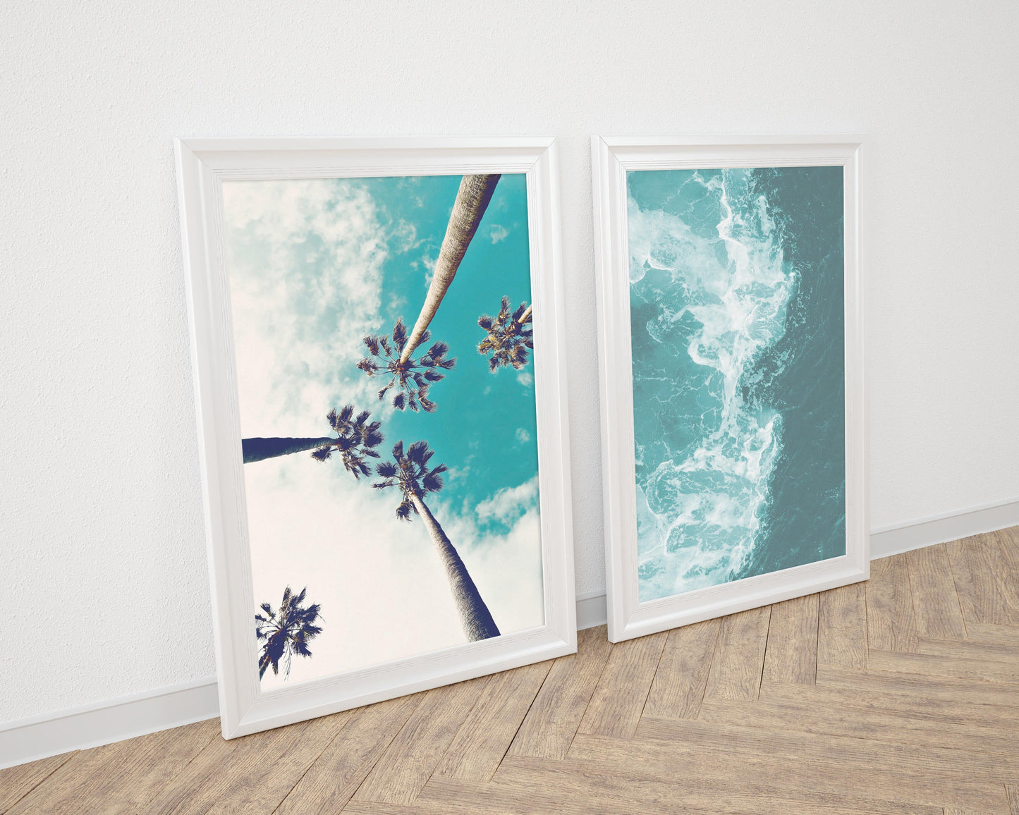 Teal Blue Water Beach Decor, Ocean Wave Art Print, Printable Art, Home Decor