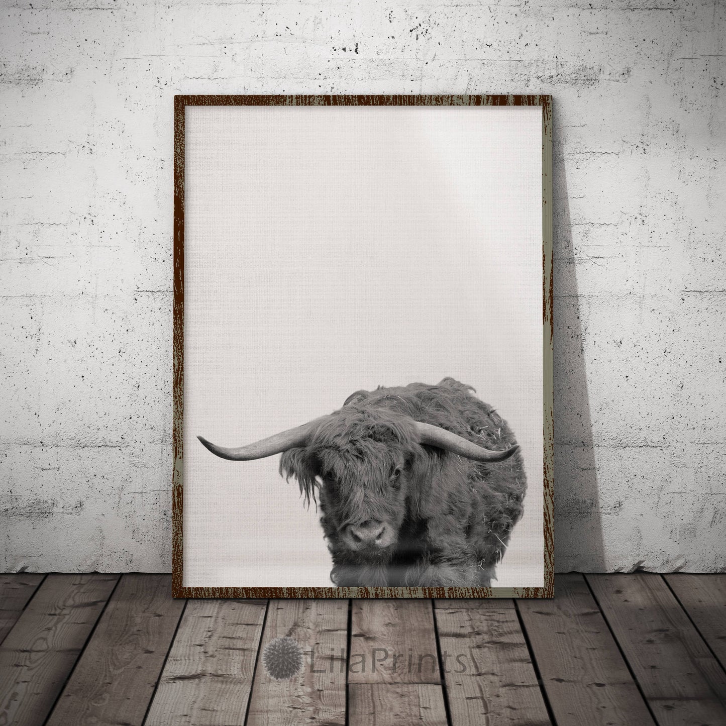Bull Art, Animal Printable Art, Bull Head Wall Art, Bull Print Home Decor Animal Print