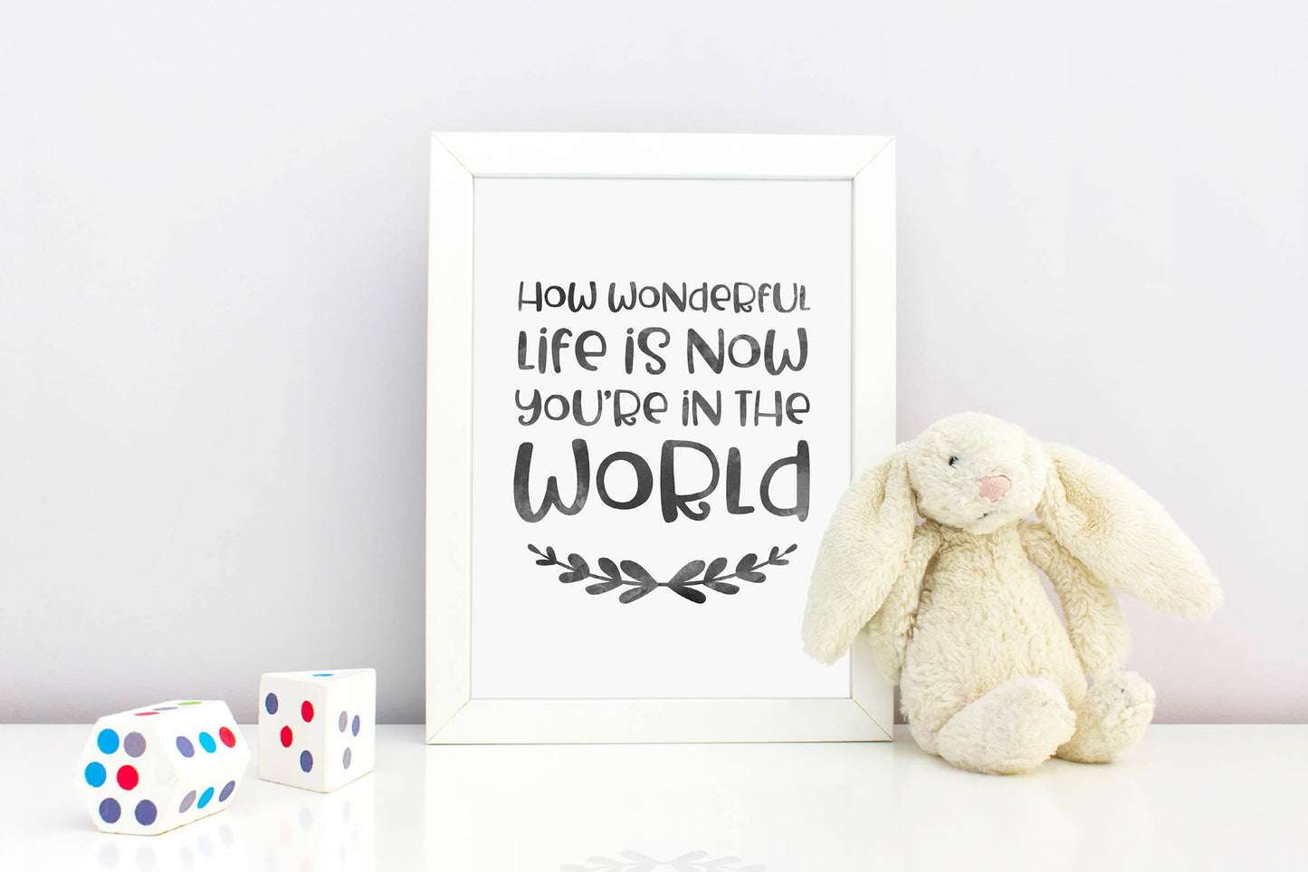 How Wonderful Life is Now You're in the World, Children Boy or Girl Printable