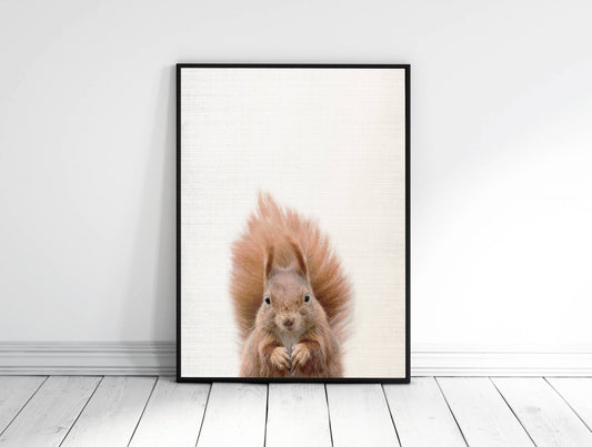 Squirrel Print, Squirrel Art, Squirrel Decor, Squirrel Printable, Home Decor Print