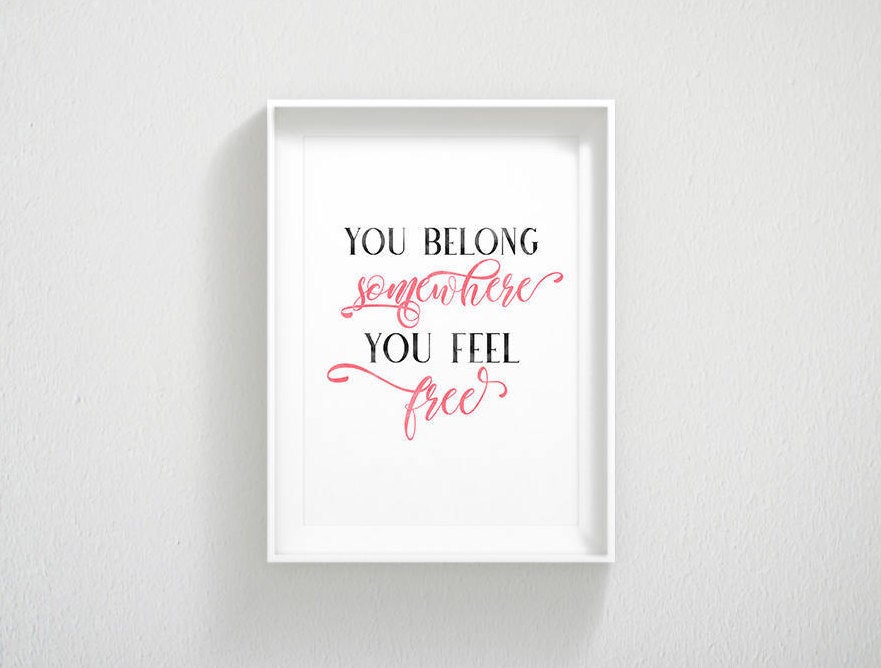 Tom Petty Wildflowers Print You Belong Somewhere Girl Quotes Room Decor