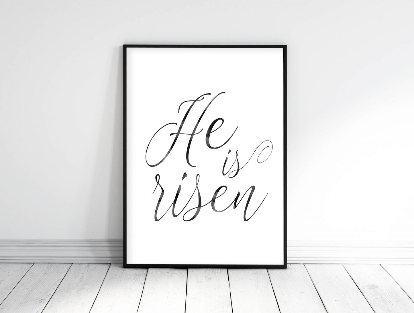 He is Risen Sign, Easter Art Print, He is Risen Print, Bible Verse Wall Art, Bible Quotes Prints