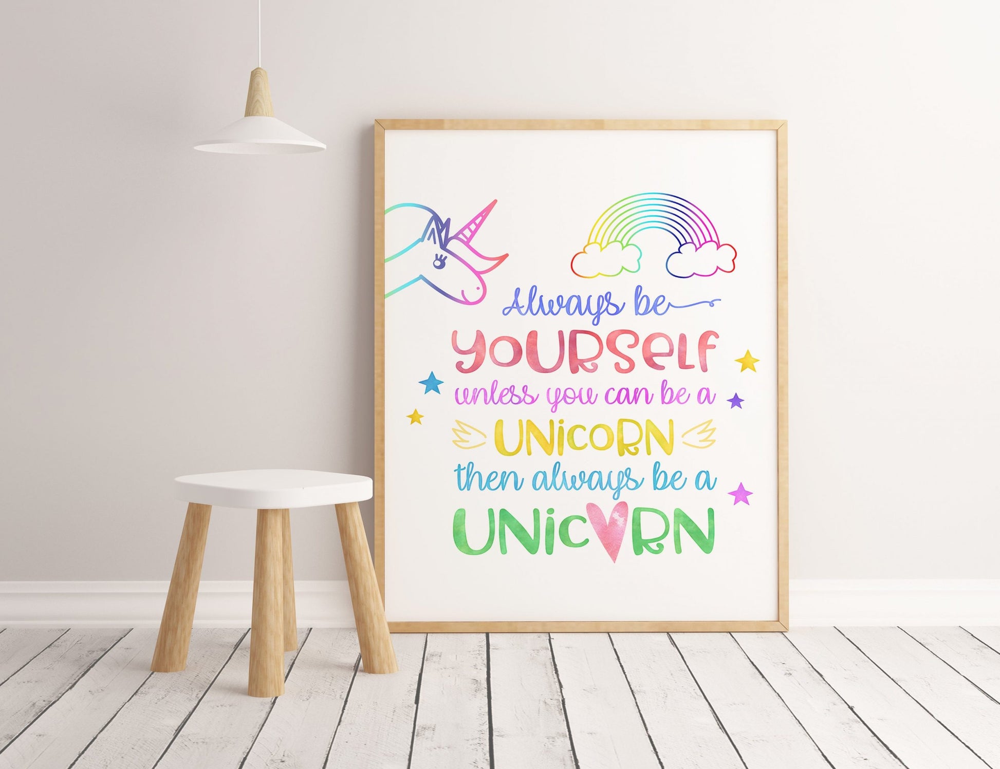 Always Be Yourself Unicorn Printable, Unicorn Party Decorations,Nursery Decor
