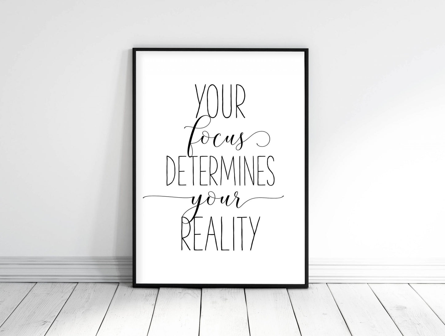 Your Focus Determines Your Reality, Nursery Printables, Nursery Decor Girl Boy