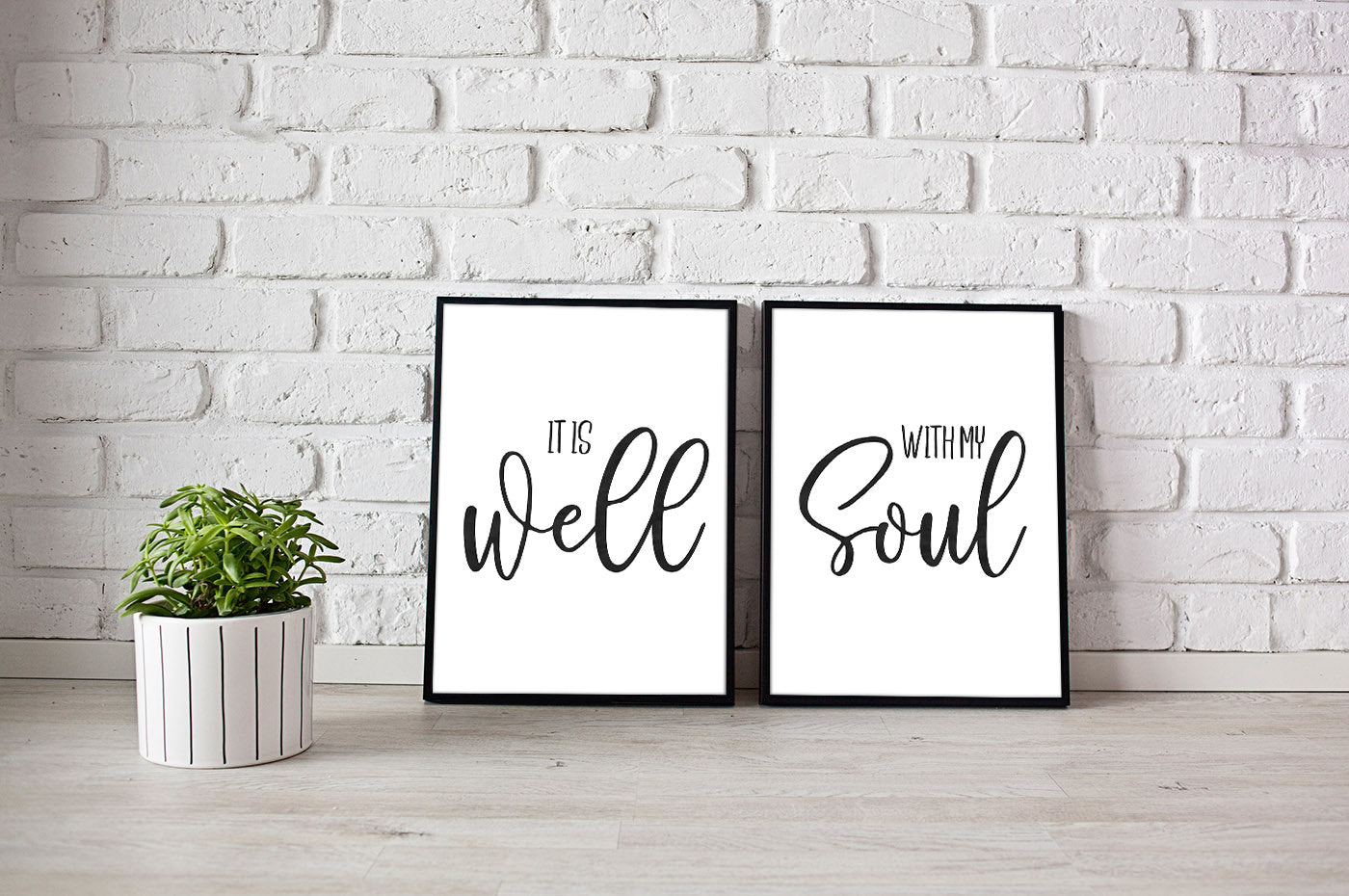 It Is Well With My Soul, Scripture Quote, Bible Verse Art, Christian Printable, Scripture Print