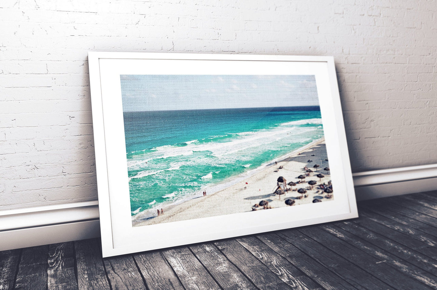 People, Beach Decor Print, Ocean Water Photography Wall Art, Home Decor Print