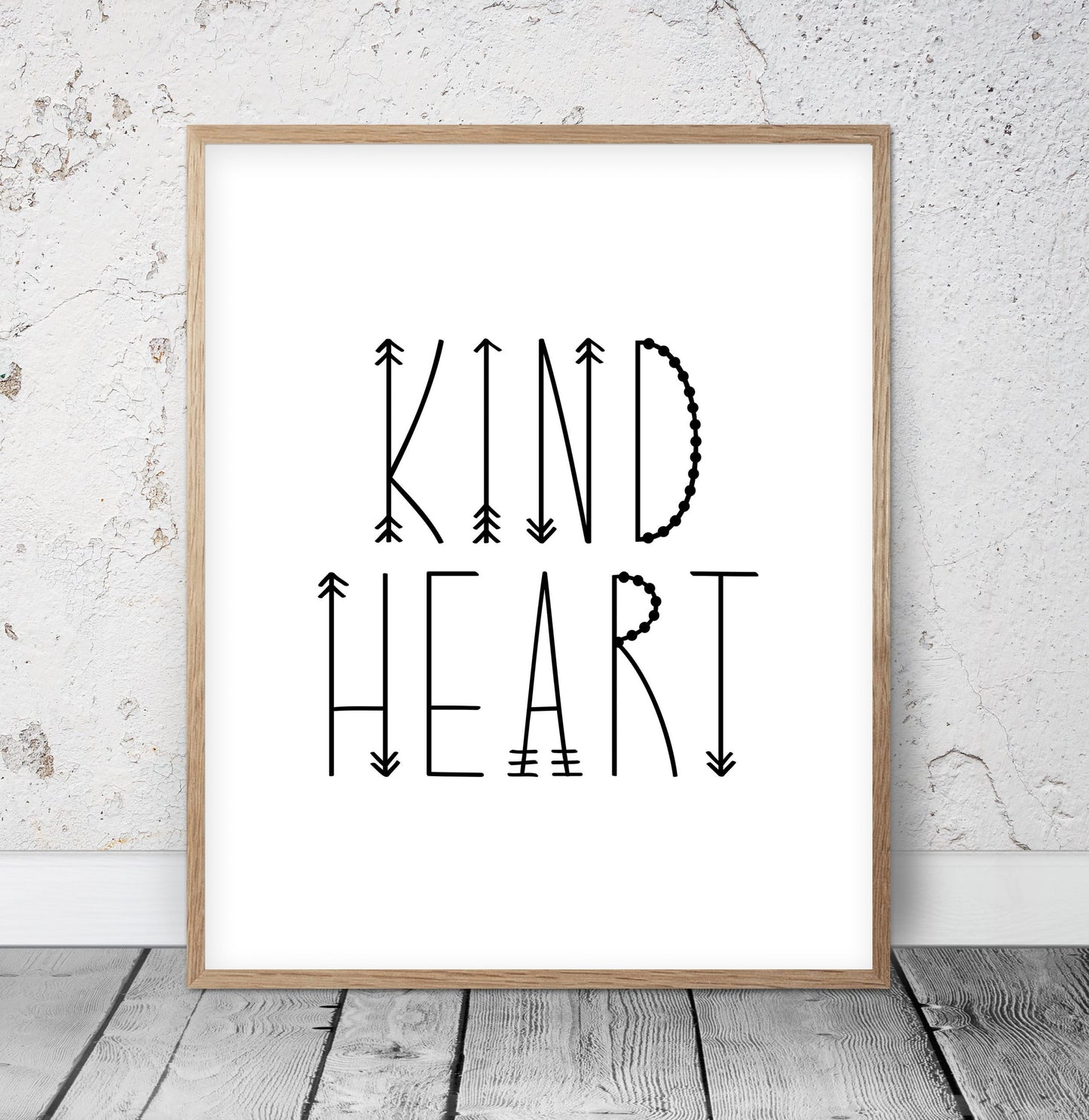 Kind Heart Fierce Mind Brave Spirit Nursery Quotes,Kids Wall Print,Boys Wall Art
