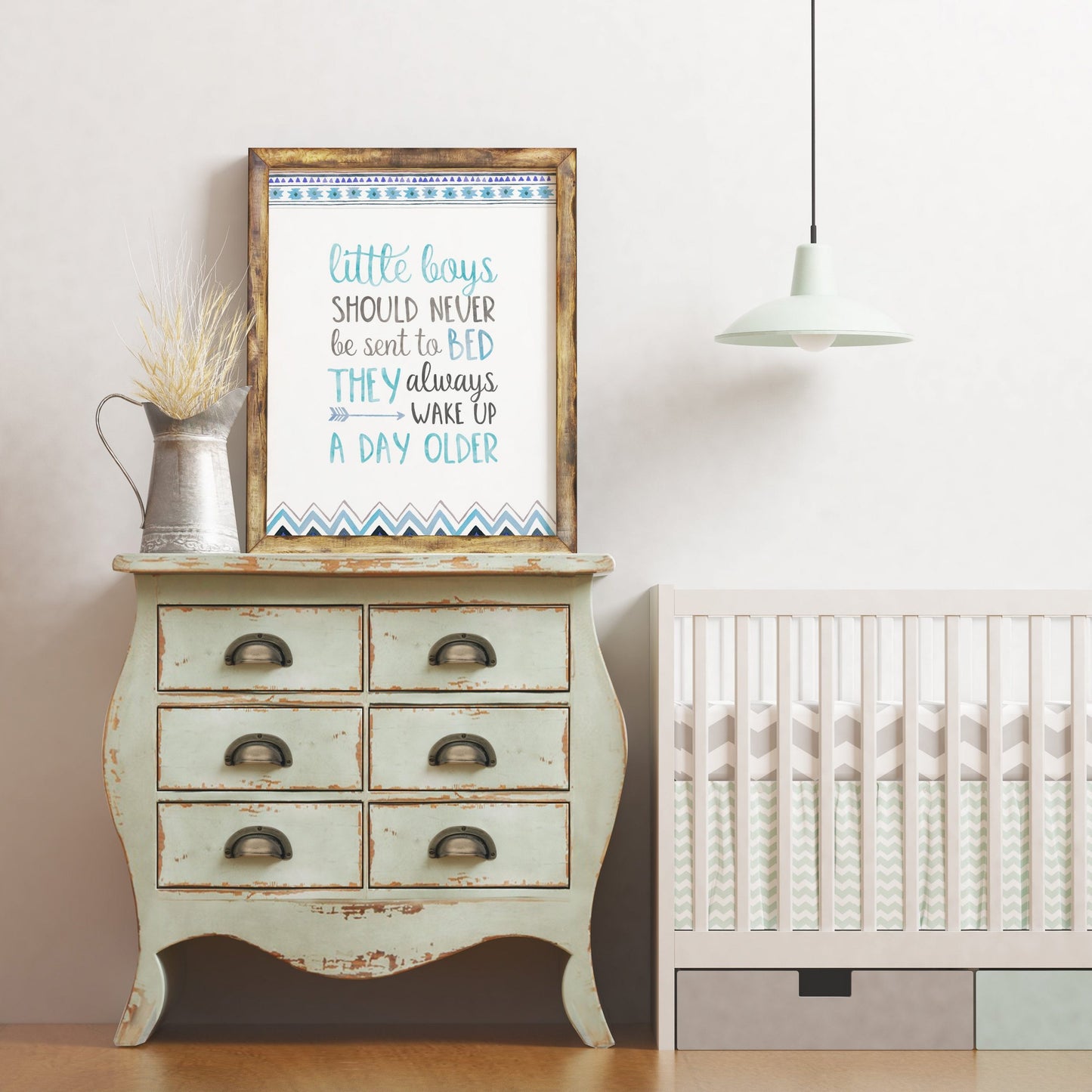 Peter Pan Quote Little Boys Should Never Be Sent to Bed,Bedroom Wall Art Print