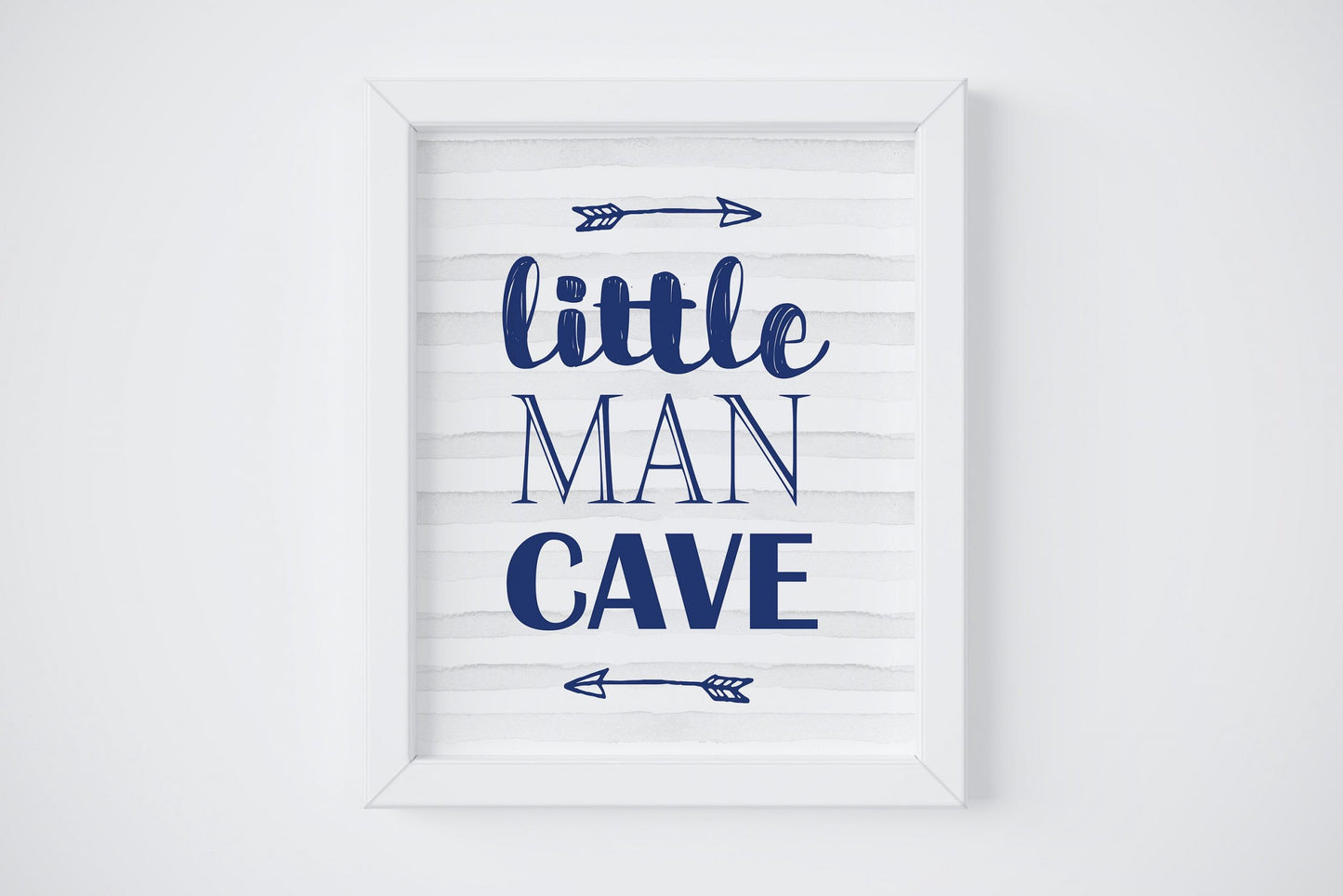 Little Man Cave Boys Room Decor, Boys Baby Shower Gift, Boys Nursery Wall Art