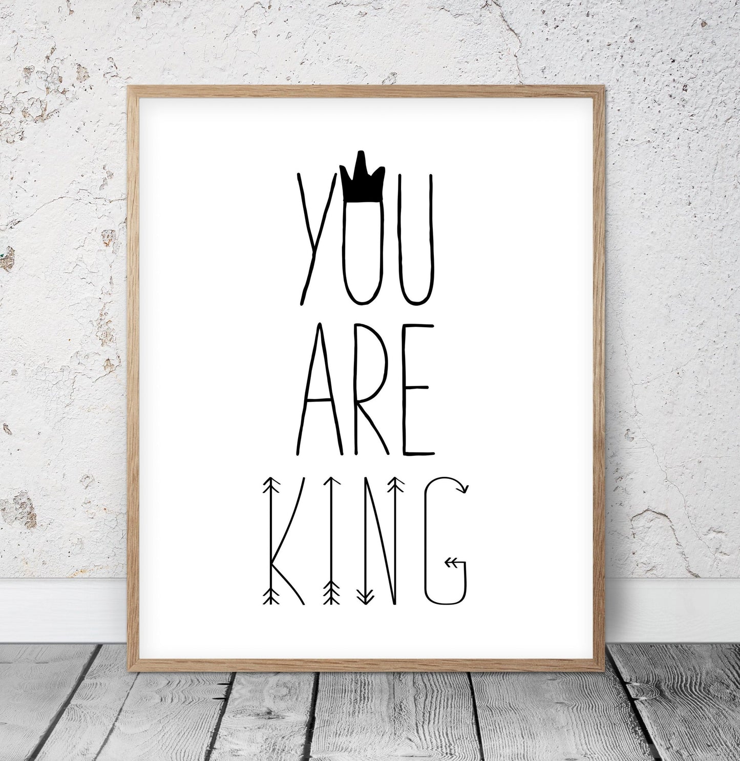 You Are King, Boy Definition,Boys Should Never Be Sent To Bed Nursery Decor