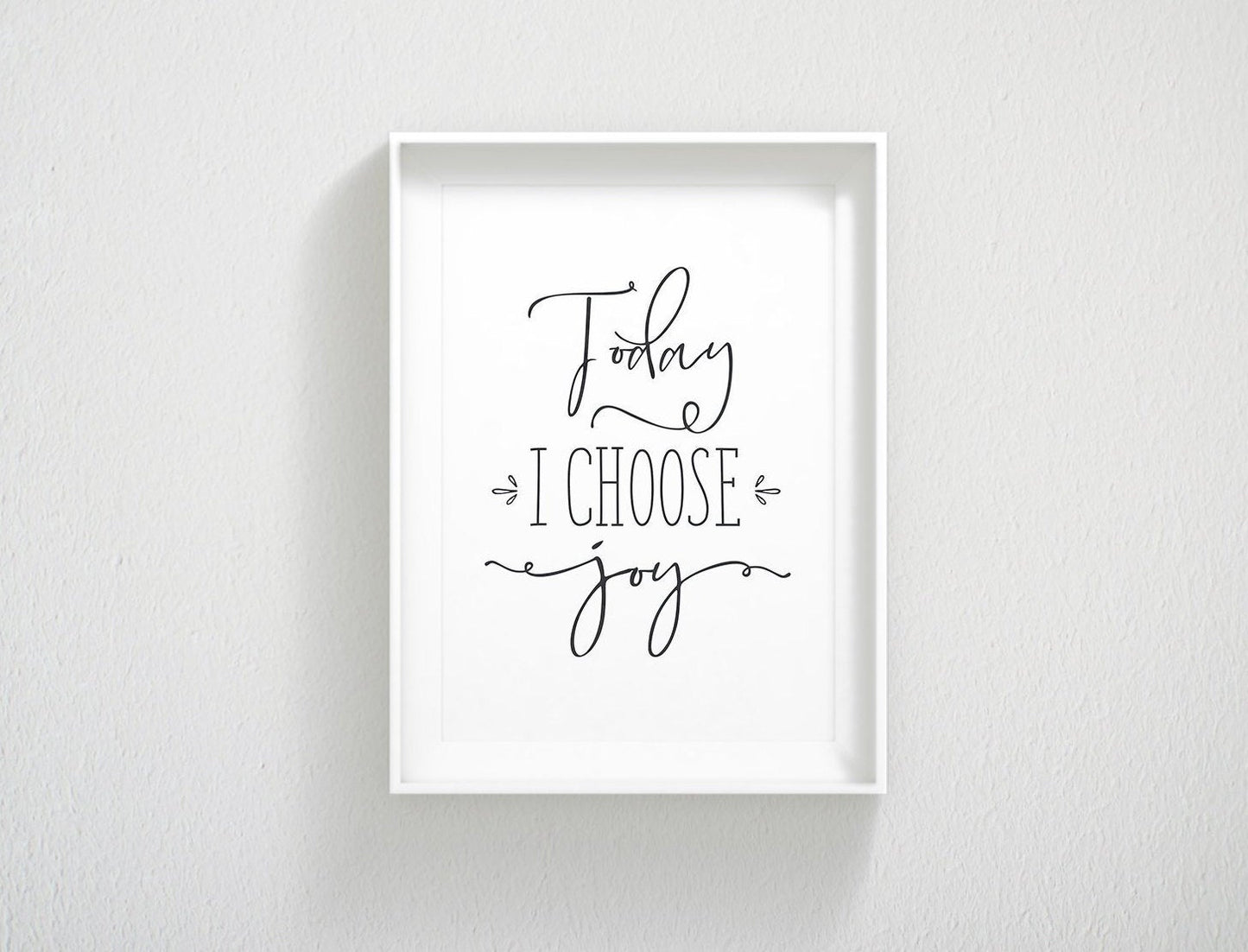 Inspirational Quote Choose Joy Print, Sign Joy Printable, Black Positive Art