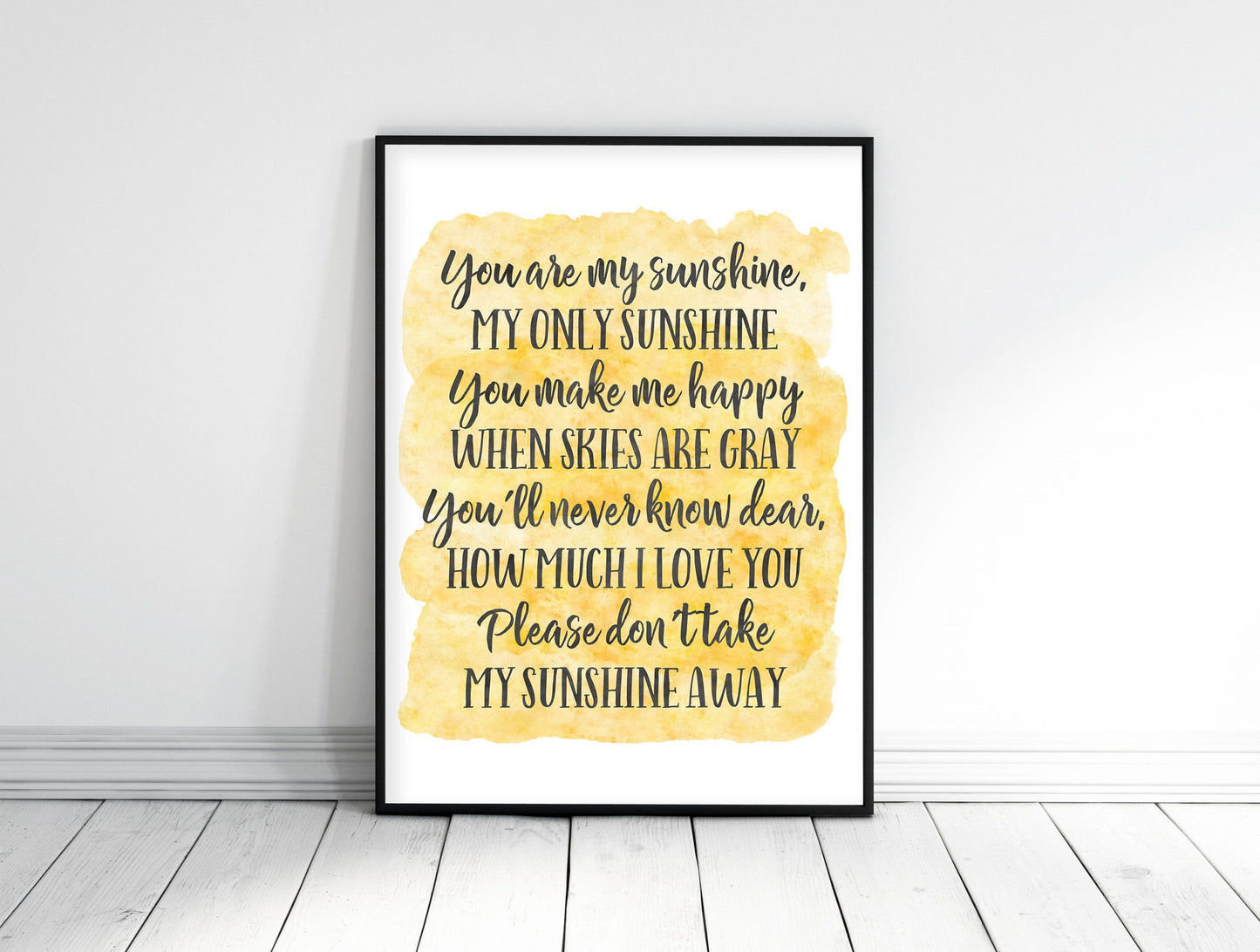 You Are My Sunshine Wall Art,Kids Room Decor,Nursery Print Wall Art,Baby Gift
