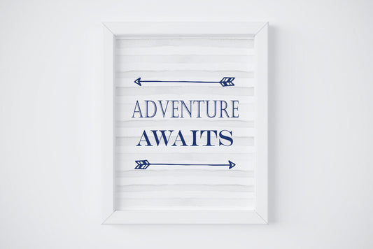 Adventure Awaits,Kids Room Decor,Boys Nursery Wall Art,Arrows Nursery Decor