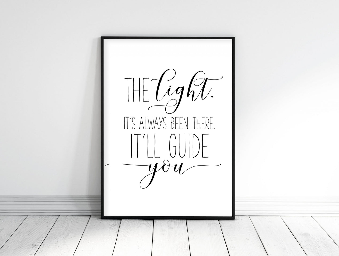The Light It's Always Been There, Nursery Printable Wall Art, Nursery Prints
