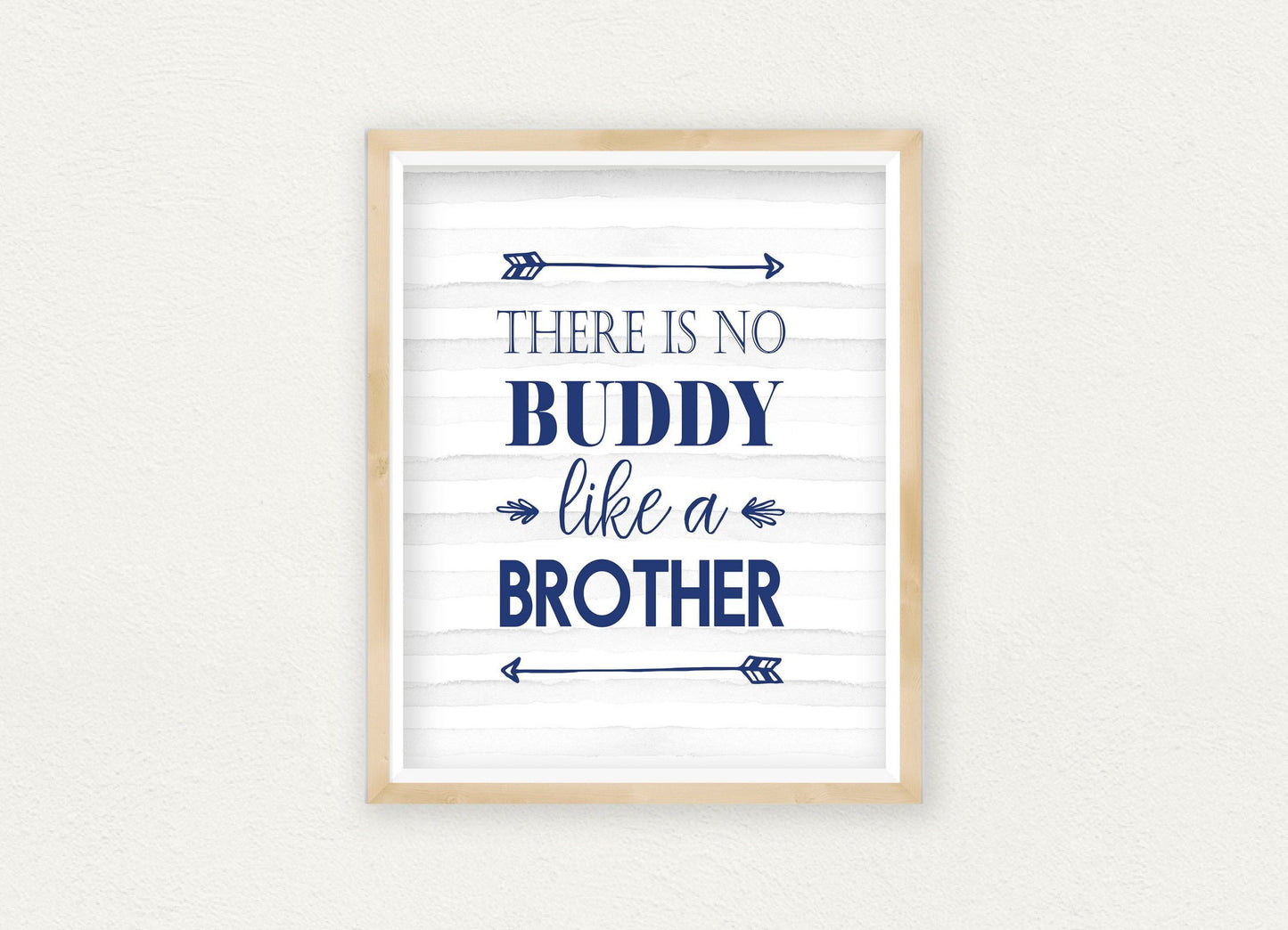 There Is No Buddy Like A Brother, Boys Nursery Wall Art Gift,Home Decor Gift