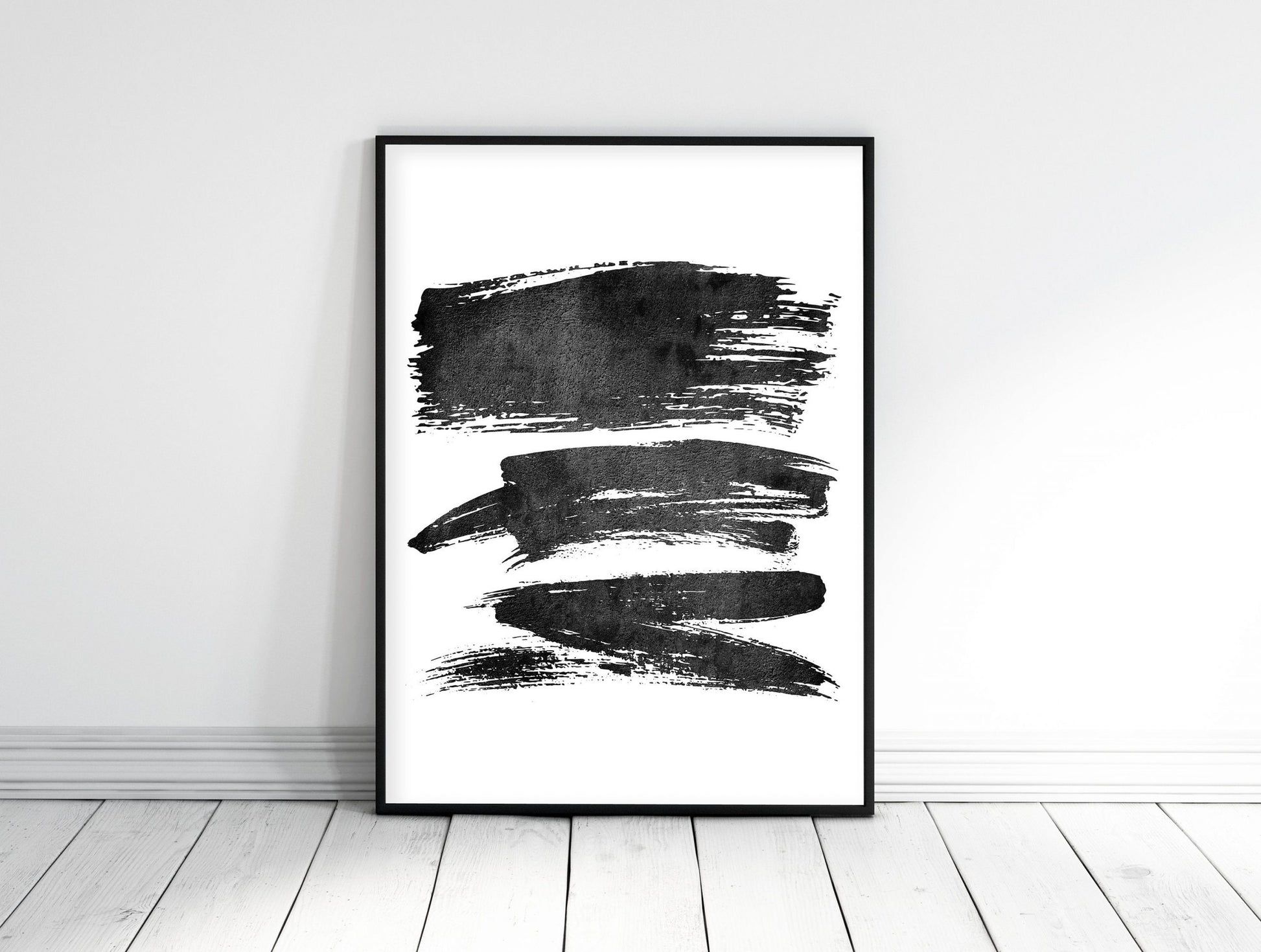 Watercolor Brushstrokes, Abstract Brush Strokes, Abstract Art Print Room Wall Art