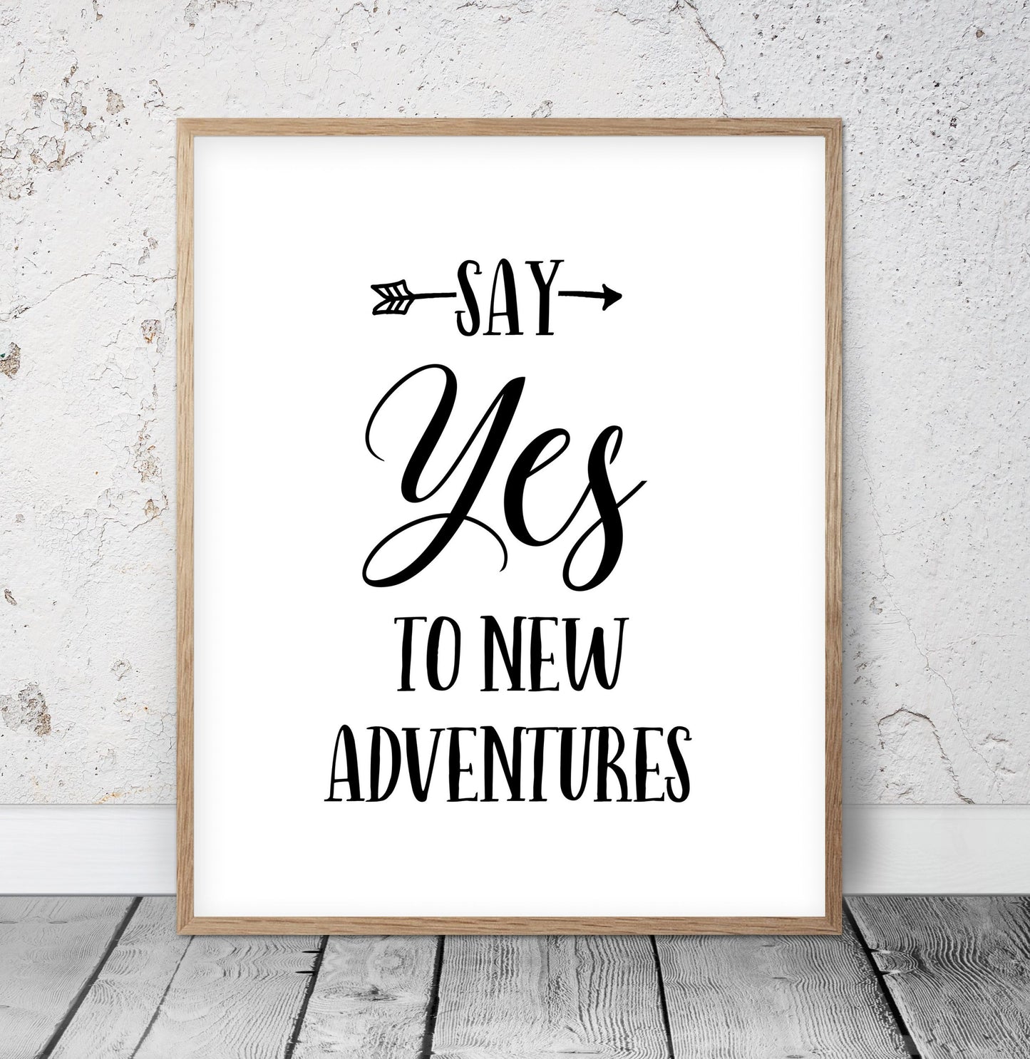 Say Yes to New Adventures, Motivational Prints, Adventure Kids Room Decor