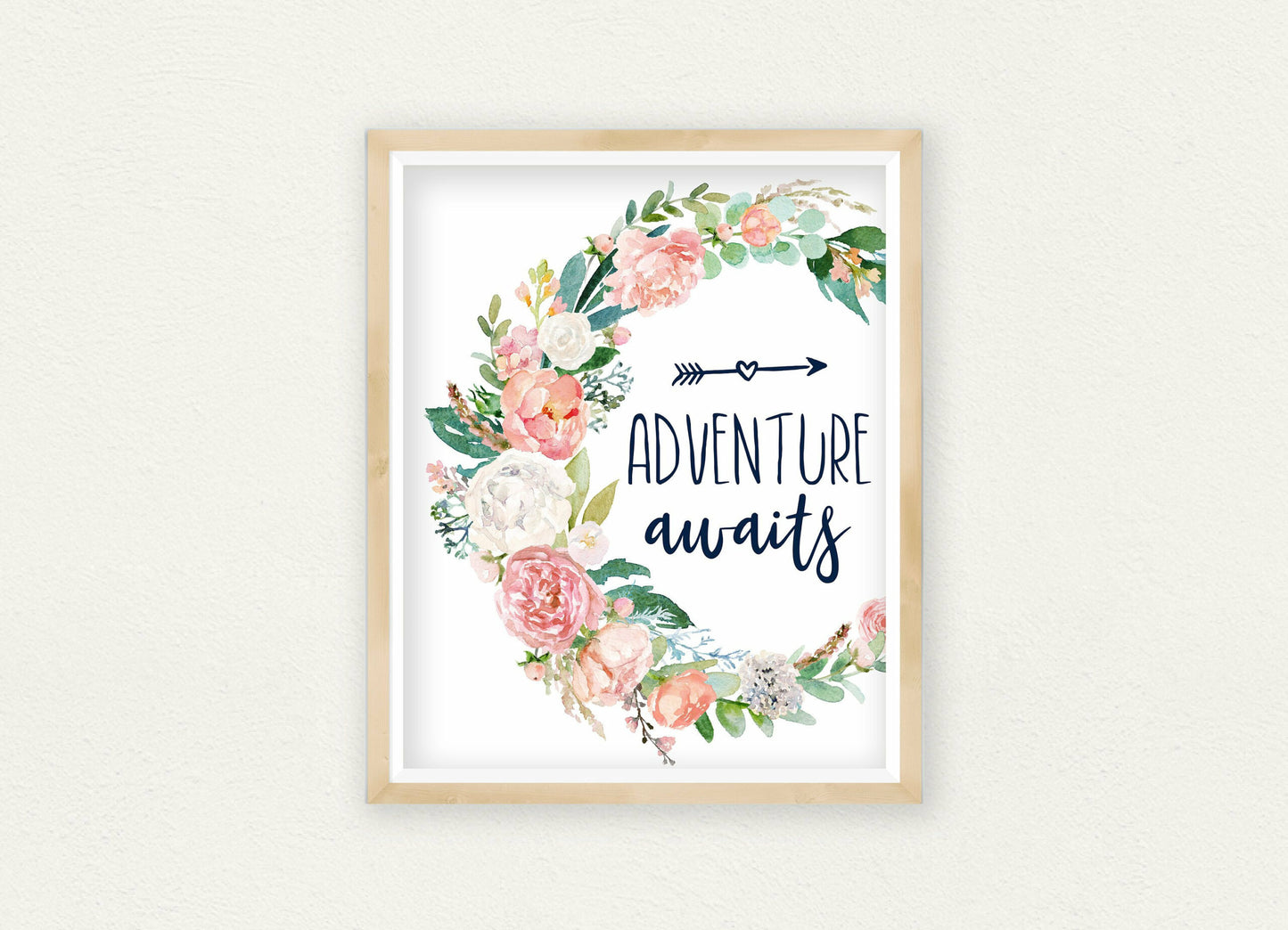 Adventure Awaits, Kids Room Decor, Bunny Print For Nursery Room Art Decor