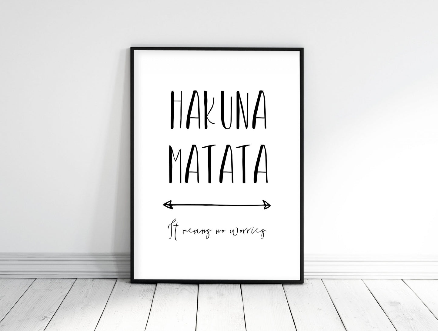 Hakuna Matata Print, Children Prints, Kids Room Decor, Nursery Wall Art