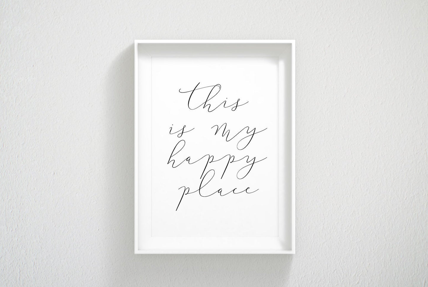 This Is My Happy Place, Welcome Printable Sign, Entrance Wall Decor Room Print