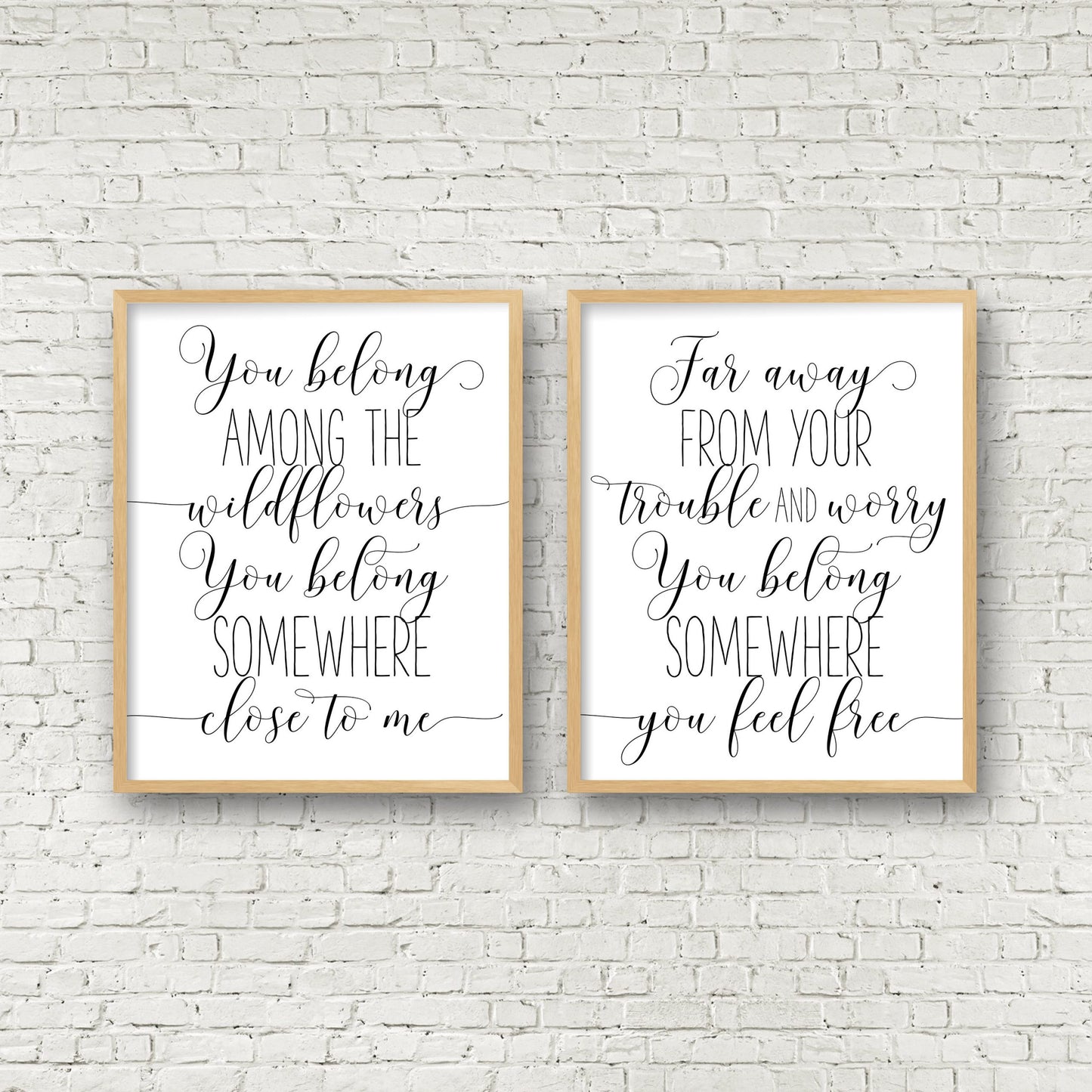 You Belong Among the Wildflowers, Tom Petty Wall Art, Girl Quotes Room Decor