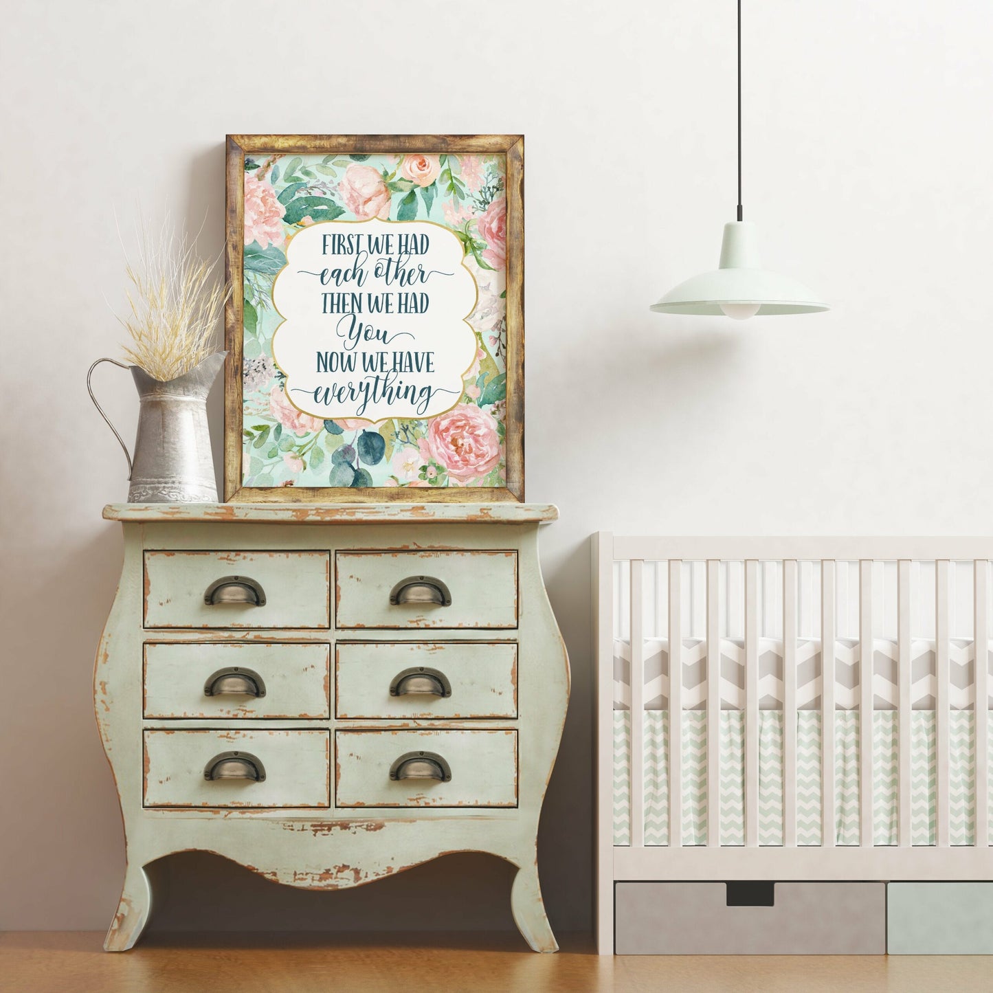 First We Had Each Other,Then We Had You,Nursery Print Art Print,Wall Art Decor