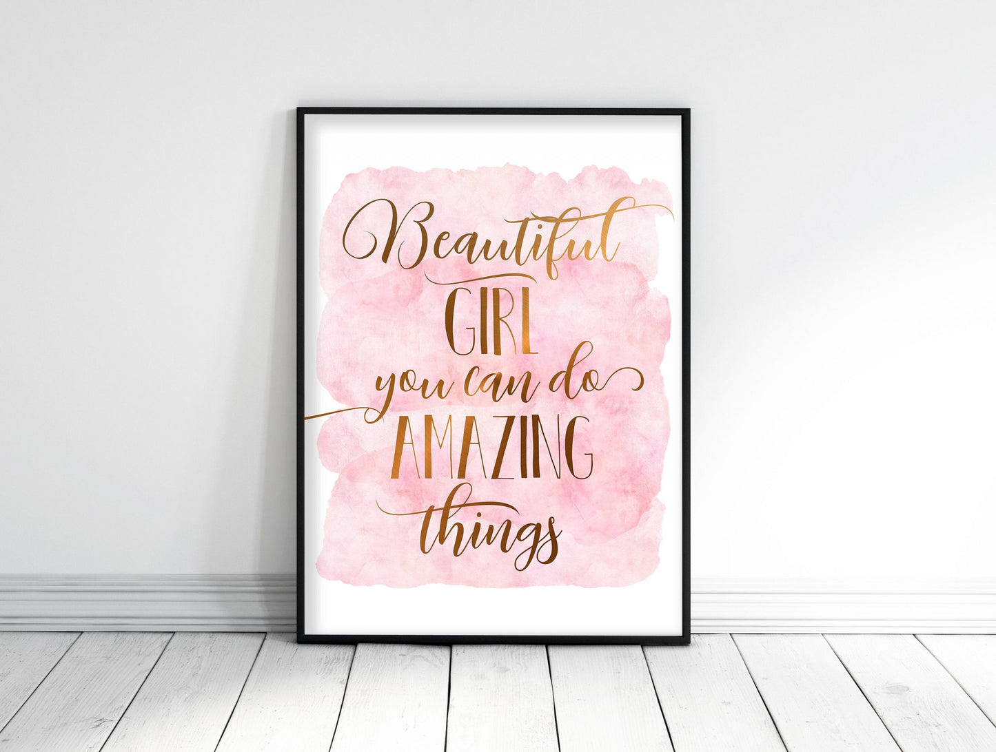 Beautiful Girl You Can Do Amazing Things,Nursery Print Wall Art Room Prints