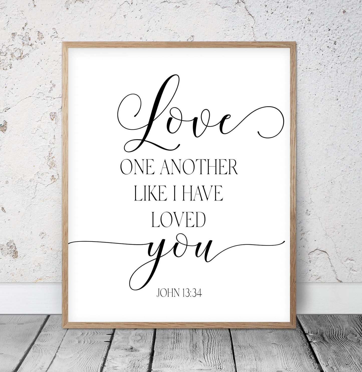 Love One Another Like I Have Loved You, John 13:34, Printable Bible Verses