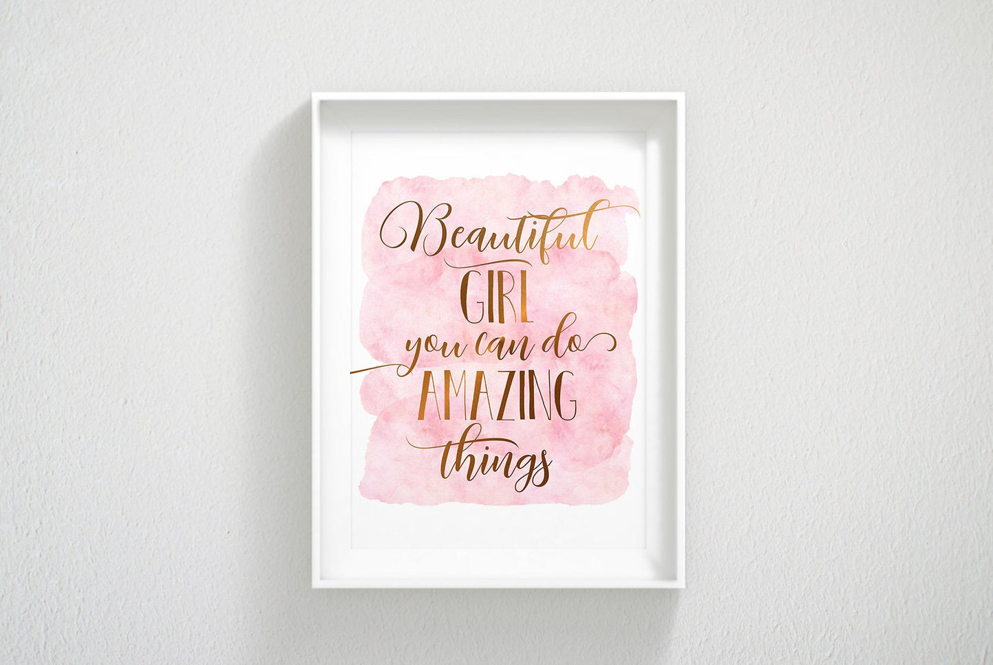 Beautiful Girl You Can Do Amazing Things,Nursery Print Wall Art Room Prints