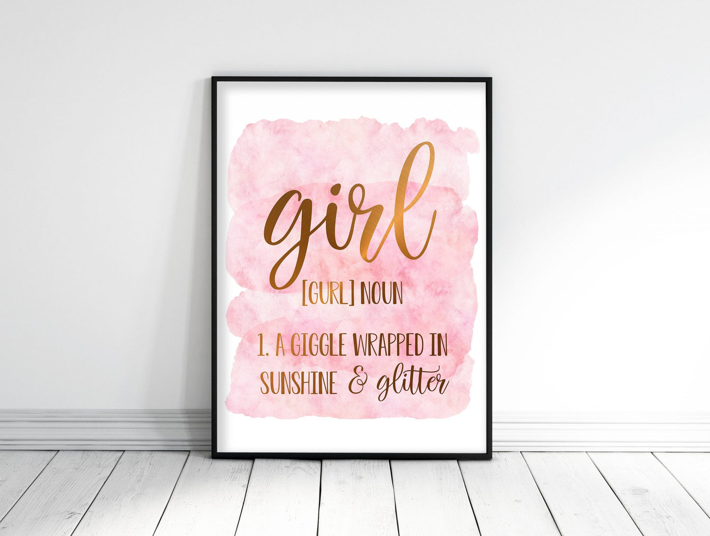 Girl Definition Sign, Funny Definitions, Nursery Printable Wall Art, Room Decor