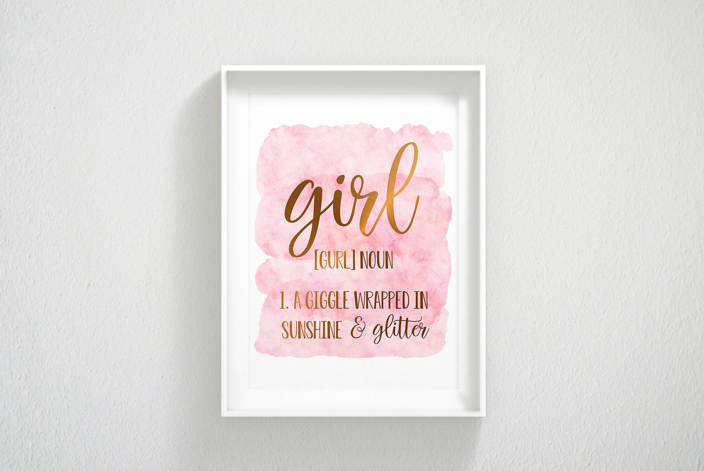 Girl Definition Sign, Funny Definitions, Nursery Printable Wall Art, Room Decor