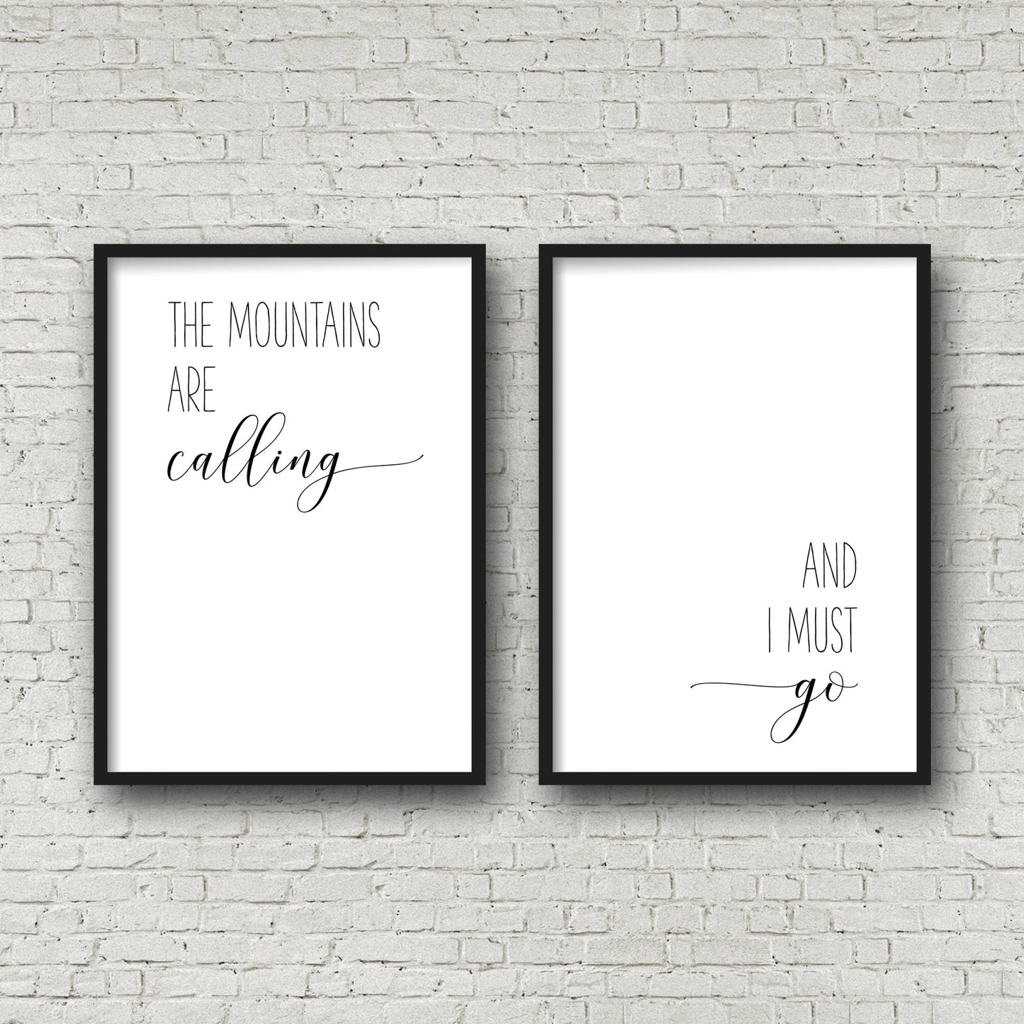 The Mountains are Calling And I Must Go, Adventure Nursery Decor, Kids Room