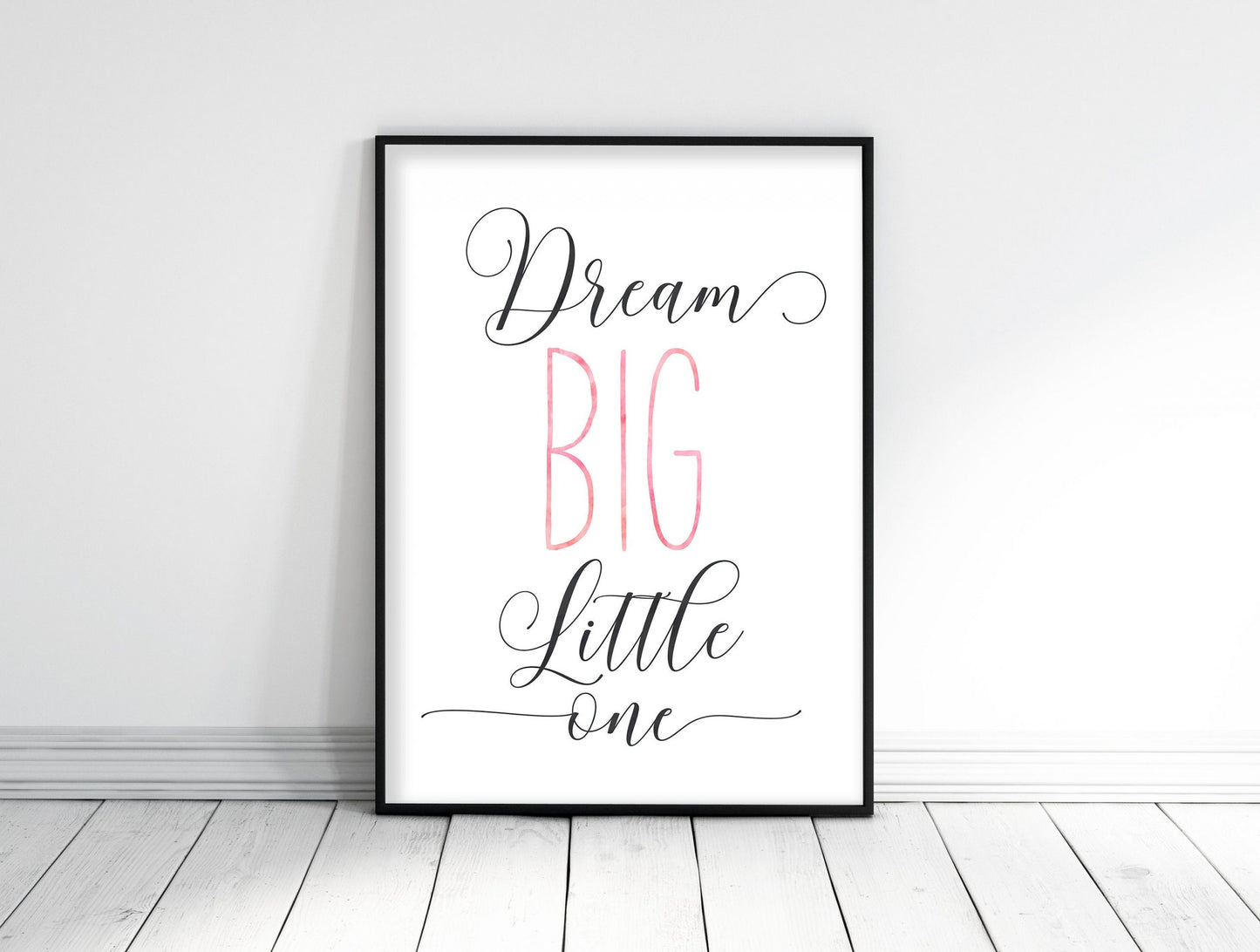 Dream Big Little One,Nursery Printable Wall Art,Girls Room Prints,Nursery Decor