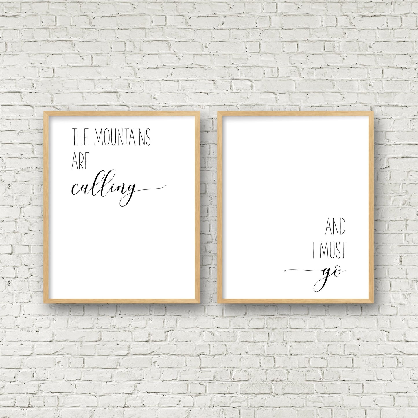 The Mountains are Calling And I Must Go, Adventure Nursery Decor, Kids Room