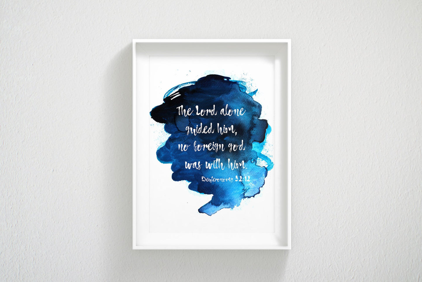 The Lord Alone Guided Him, Deuteronomy 32:12, Bible Verse Printable, Bible Quotes, Nursery Decor
