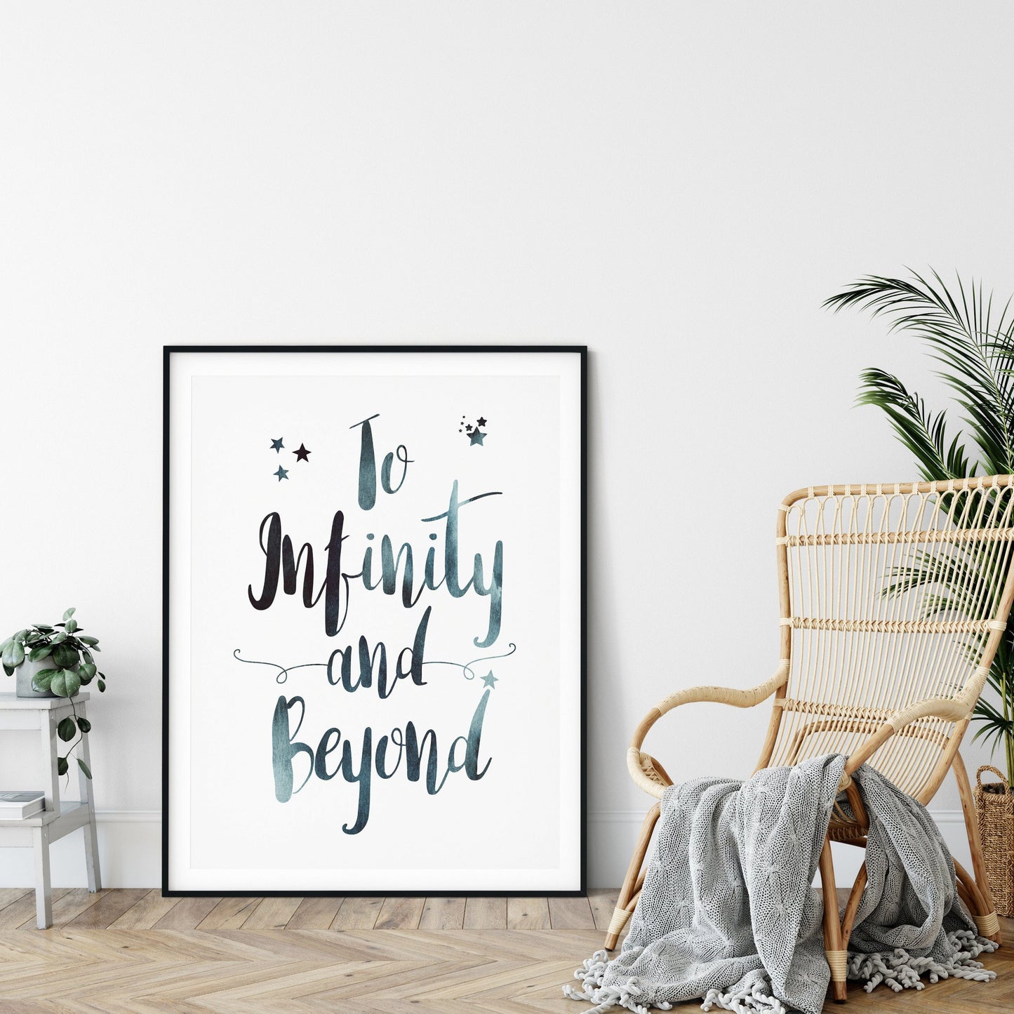 To Infinity And Beyond,Print Wall Art,Quotes Motivational Wall Art,Room Decor
