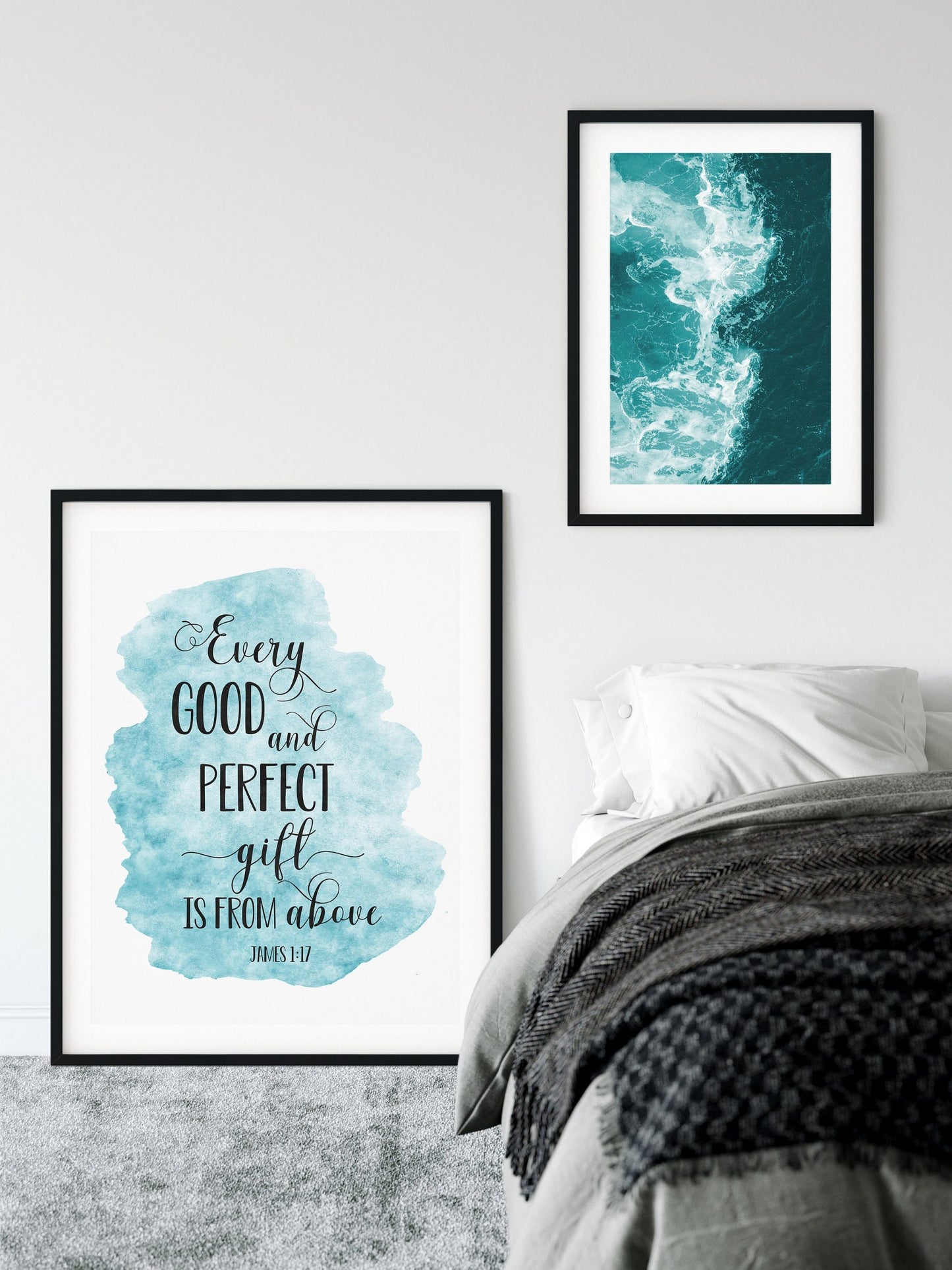 Every Good And Perfect Gift Is Frome Above, James 1:17, Bible Verse Printable Wall Art
