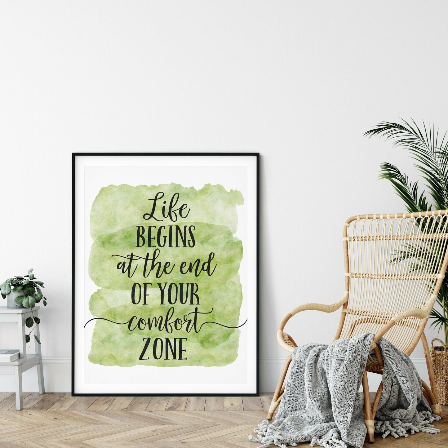 Life Begins At The End Of Your Comfort Zone, Nursery Print Art Decor,Quotes