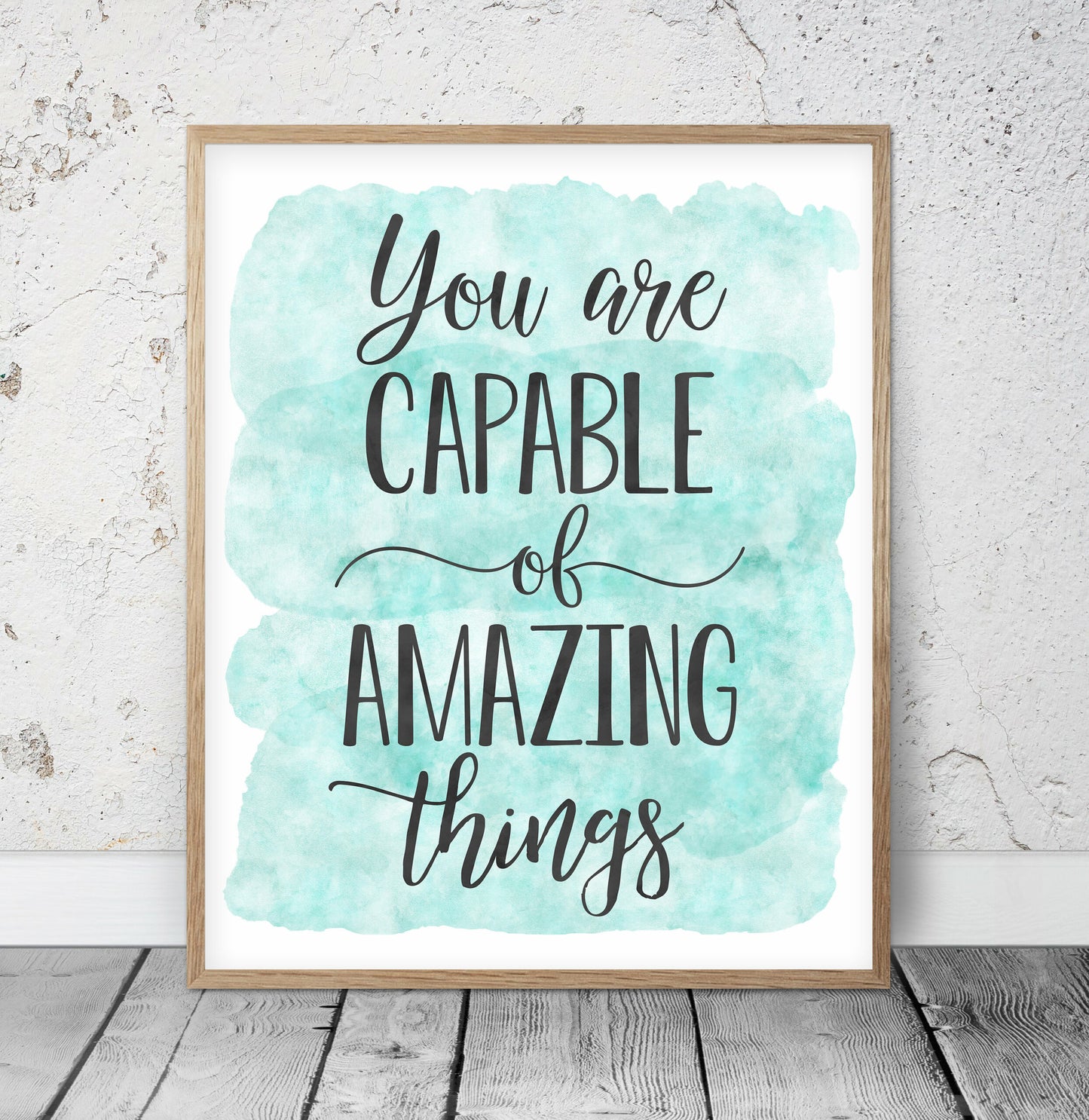 You Are Capable Of Amazing Things, Nursery Print Decor, Inspirational Quotes