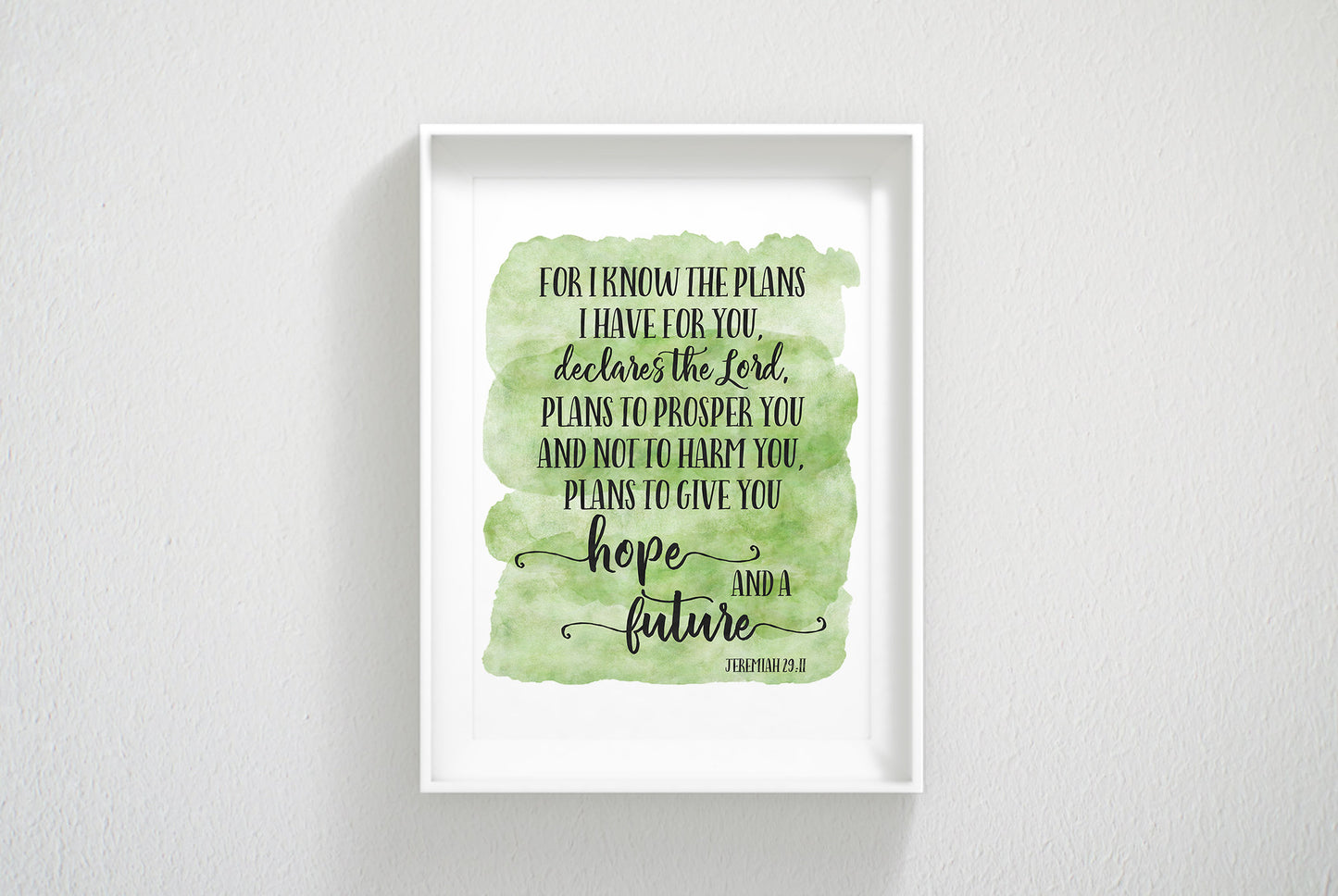 For I Know the Plans I Have for You, Jeremiah 29:11, Bible Verse Printable,Nursery Decor Room Art