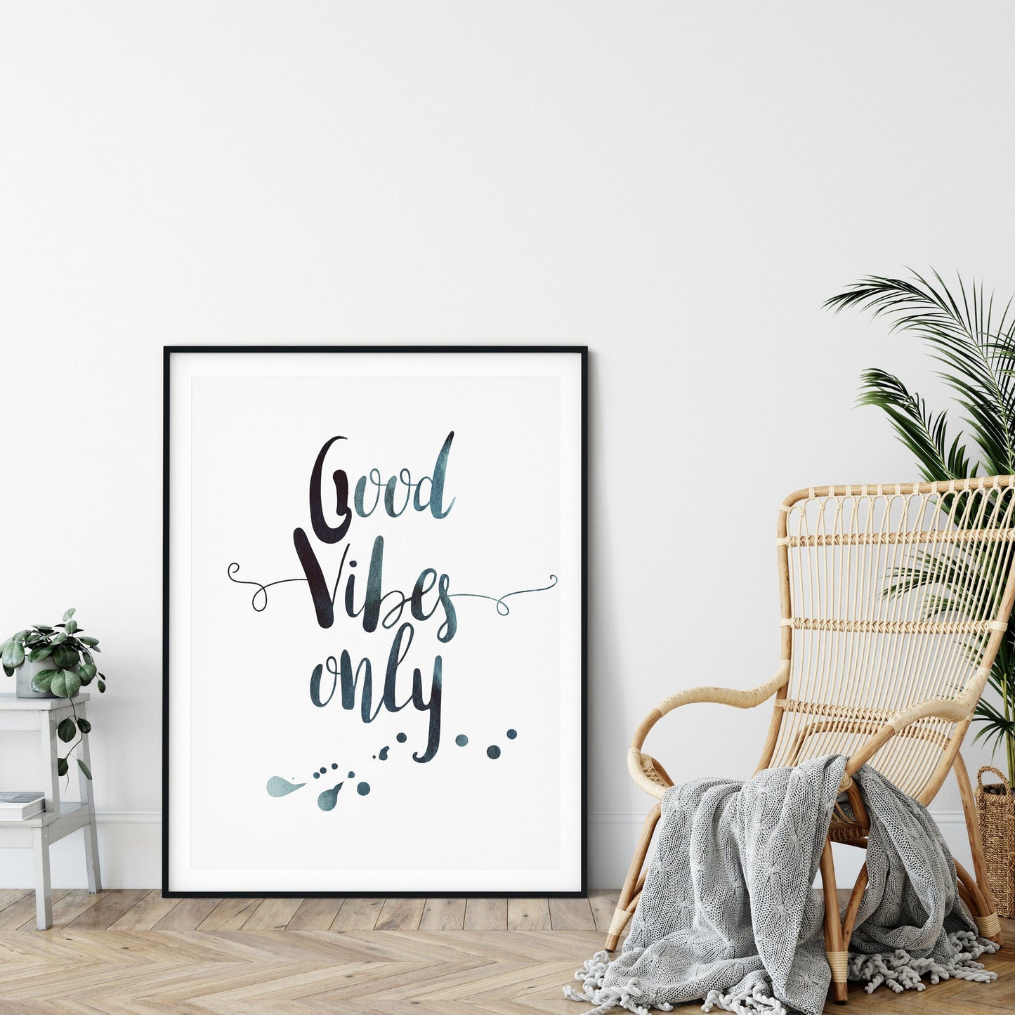 Good Vibes Only, Inspirational Quotes, Nursery Printable, Kids Room Wall Art