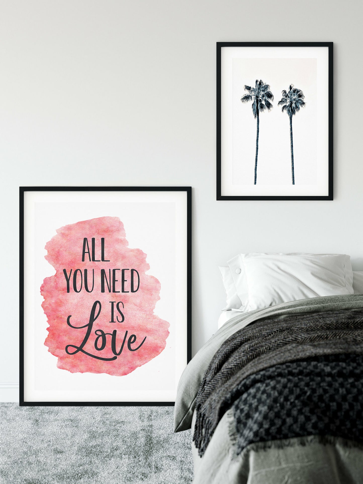 All You Need Is Love, Nursery Printable Decor,Motivational Wall Art