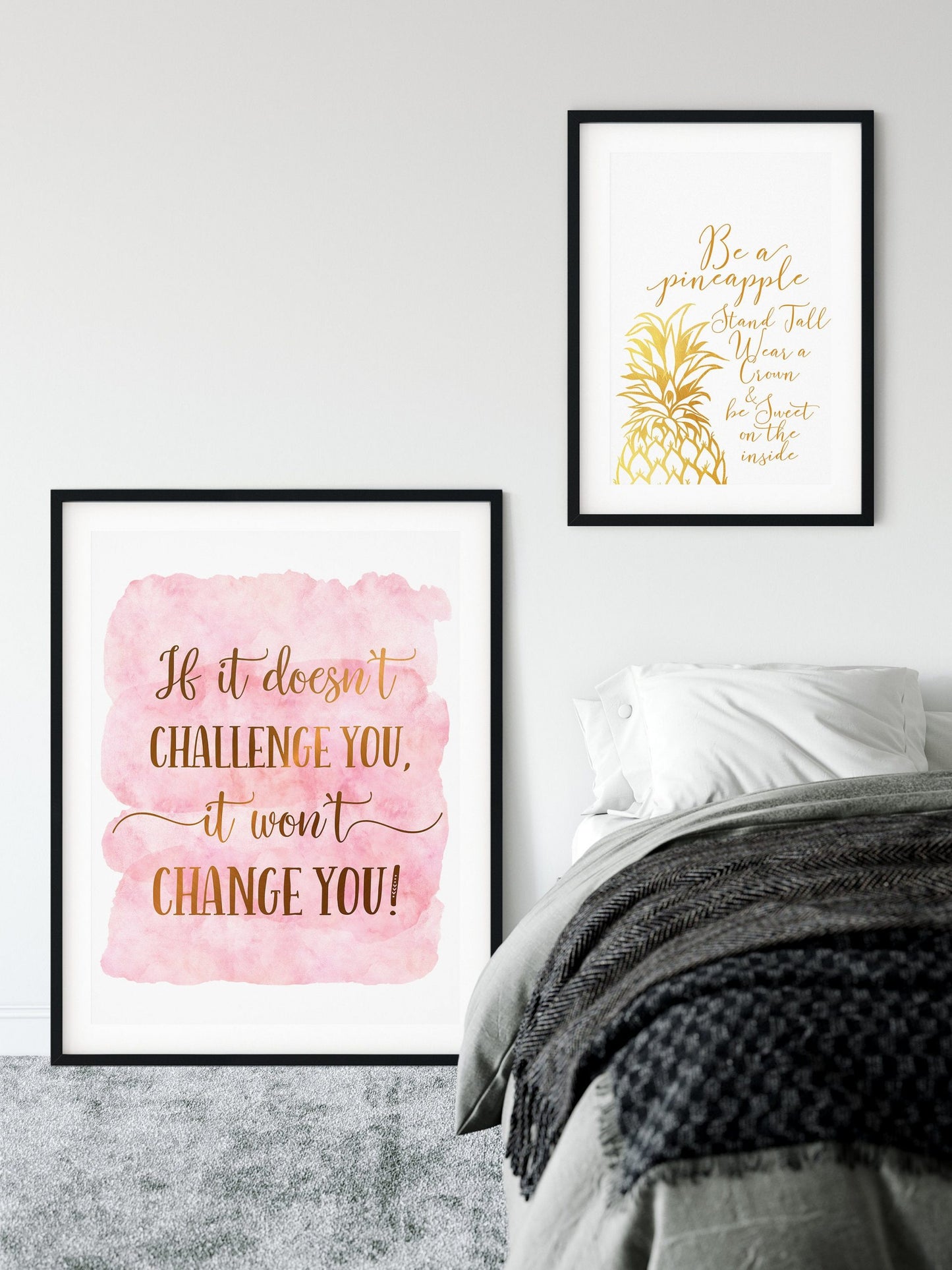 If It Doesn't Challenge You, Nursery Printable Decor,Motivational Wall Art