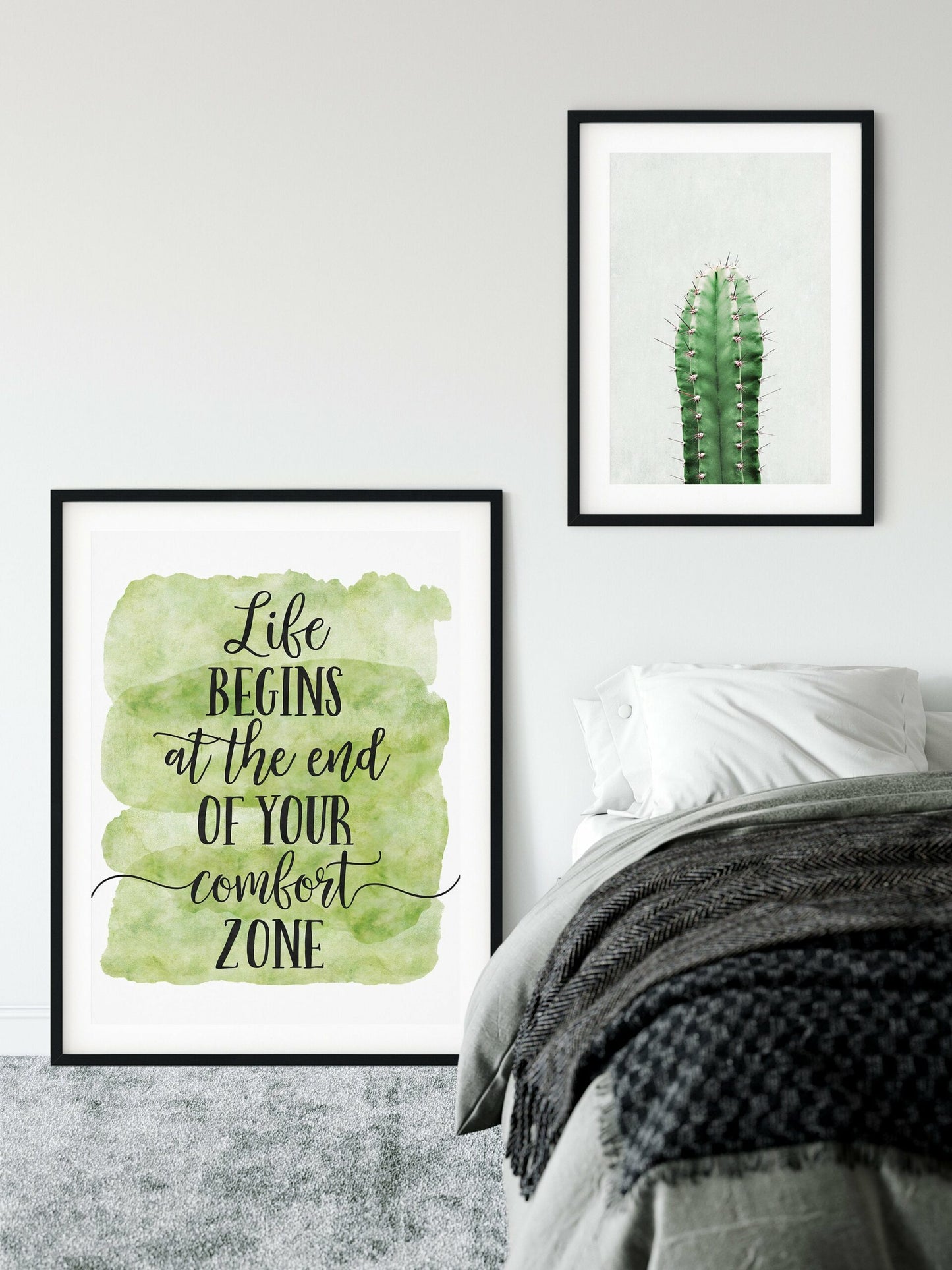 Life Begins At The End Of Your Comfort Zone, Nursery Print Art Decor,Quotes