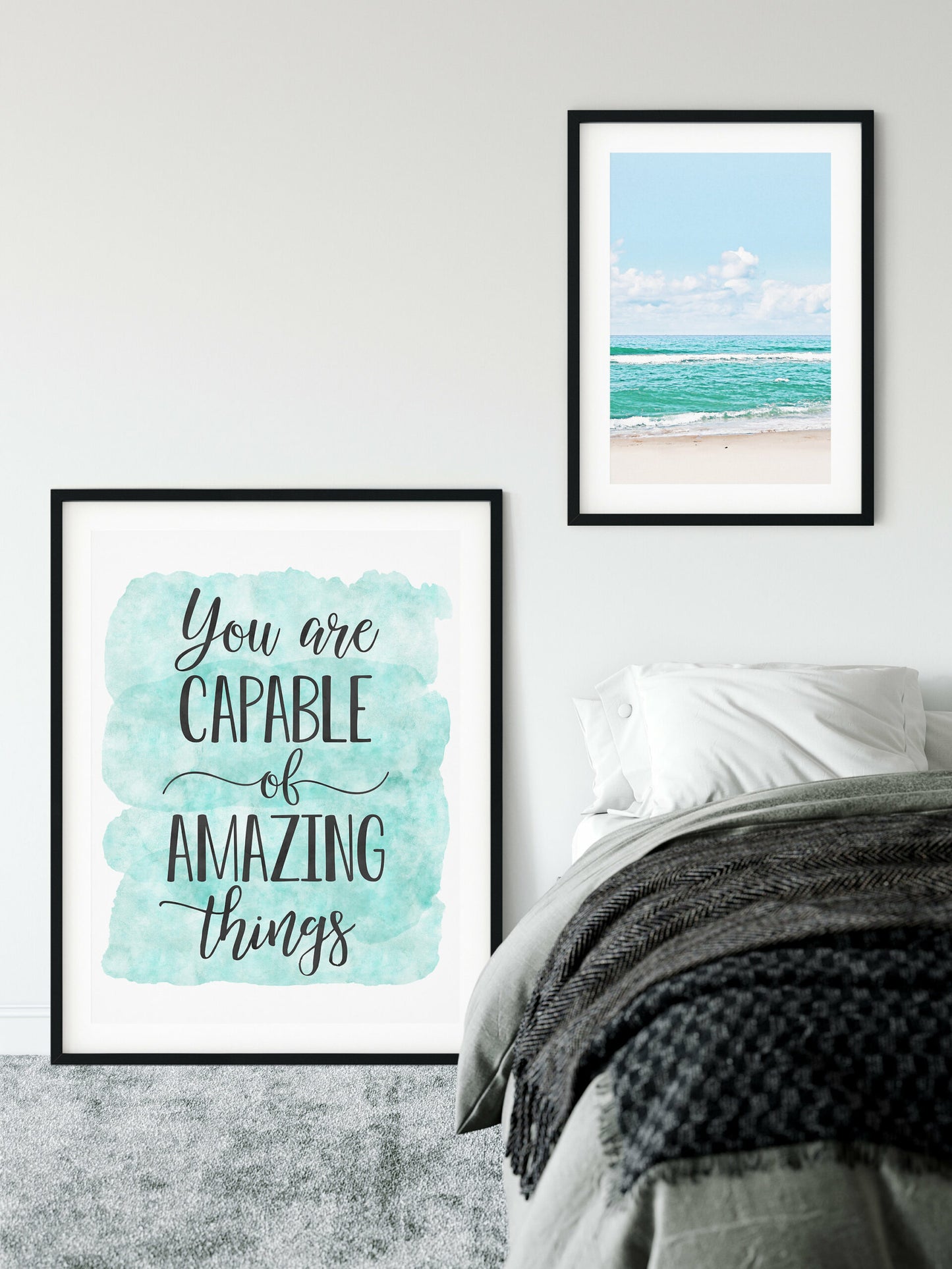 You Are Capable Of Amazing Things, Nursery Print Decor, Inspirational Quotes